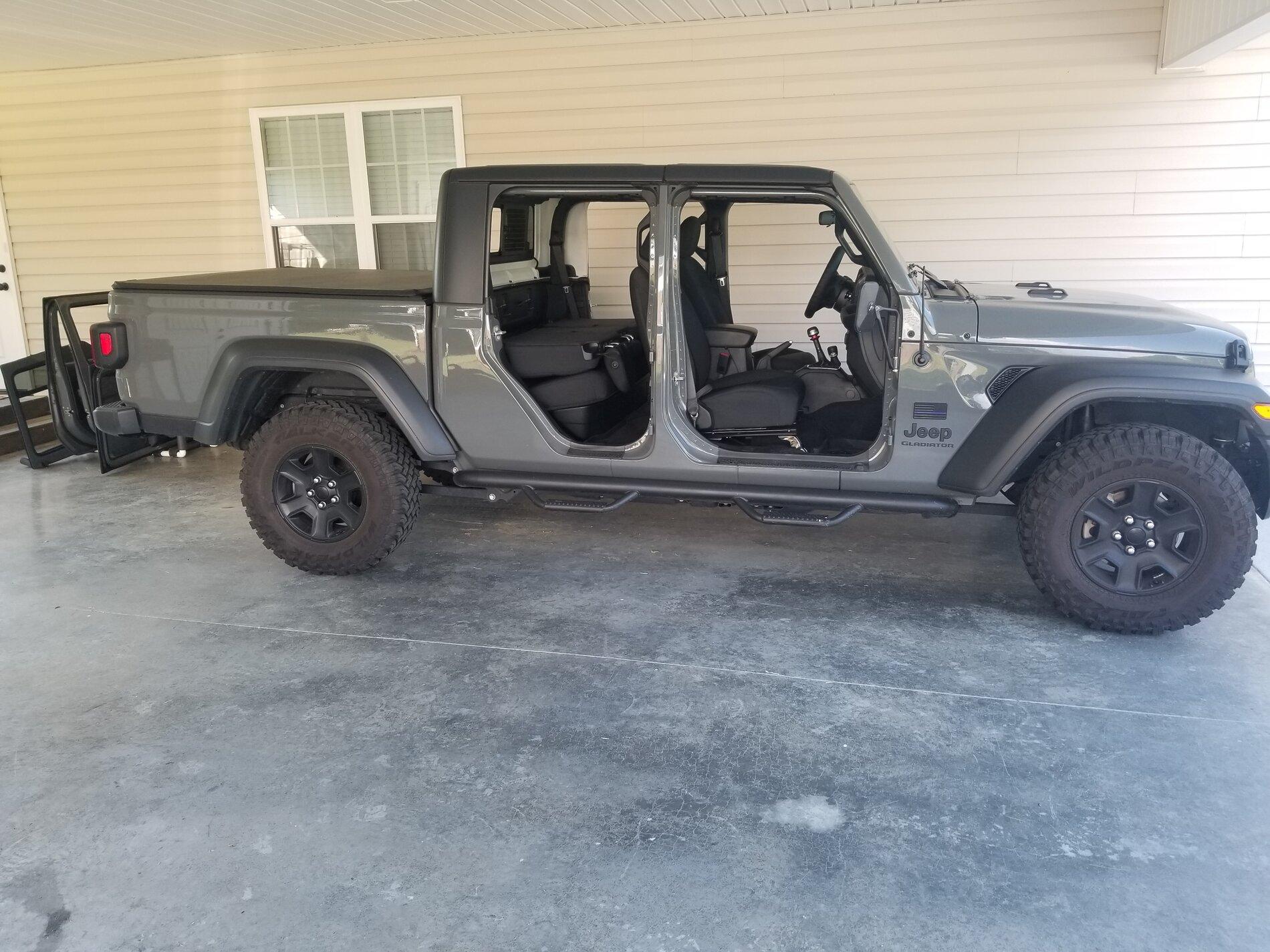 Jeep Gladiator Will Mojave M/T takeoffs fit on a Max Tow stock Sport S with no issues? 20210526_174614