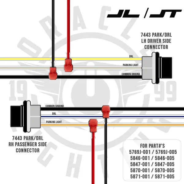 Jeep Gladiator Daylight running light wiring for Baja LP4 backlight 1623383332237
