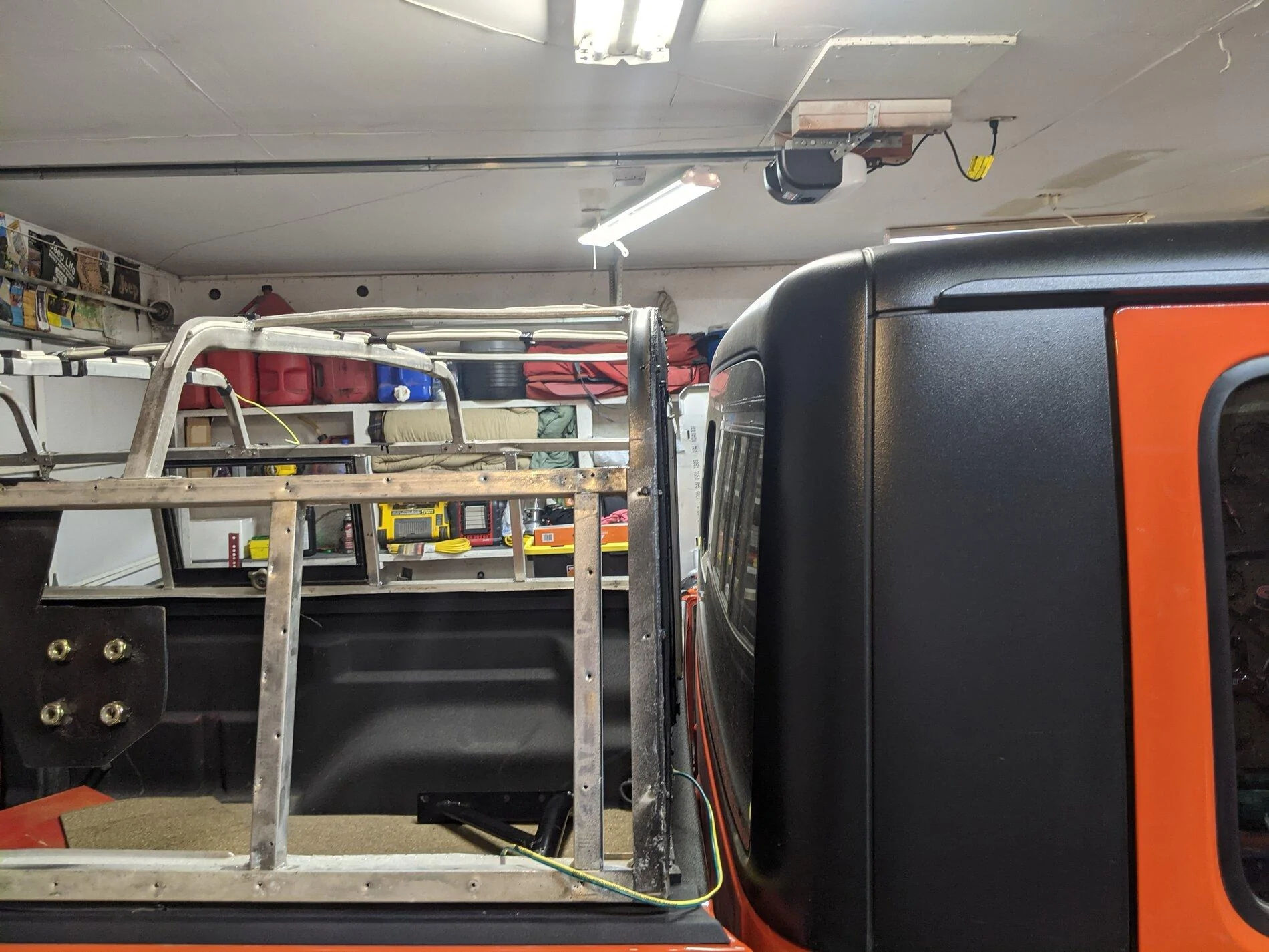 Jeep Gladiator Operation  "Cheap topper": Warning... this is in process... PXL_20210611_223040892