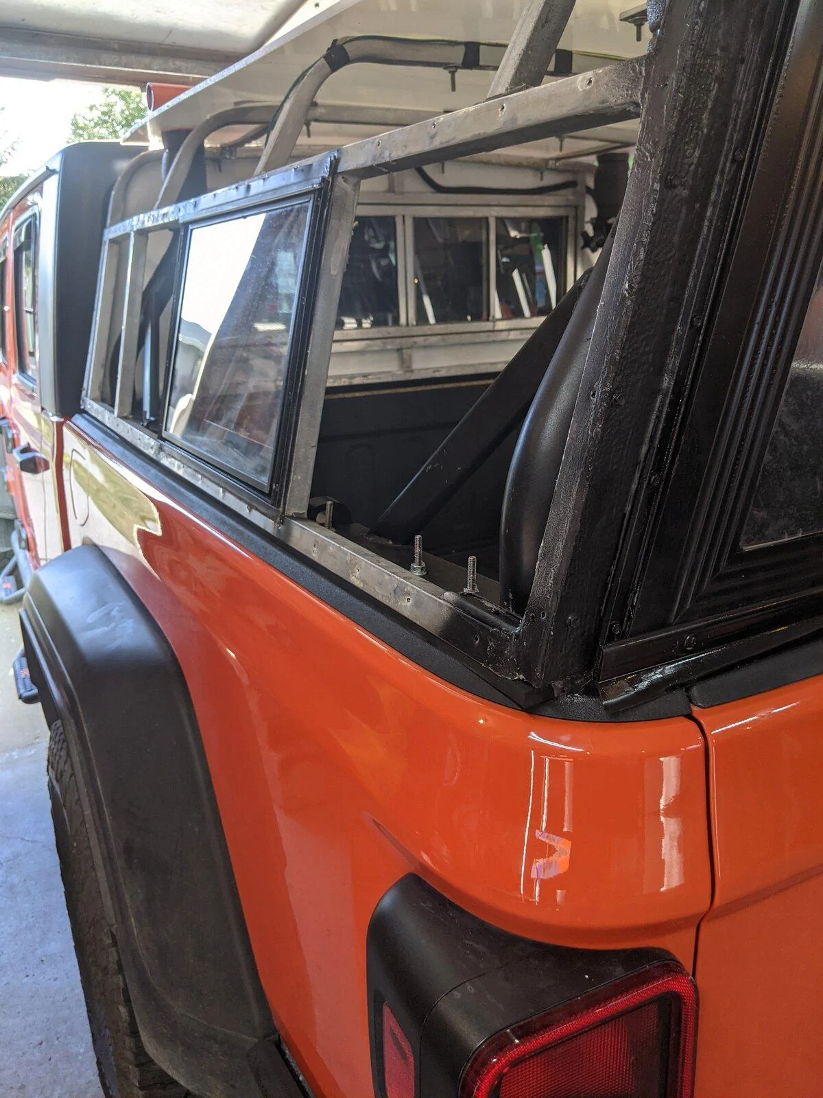 Jeep Gladiator Operation  "Cheap topper": Warning... this is in process... PXL_20210616_013713739