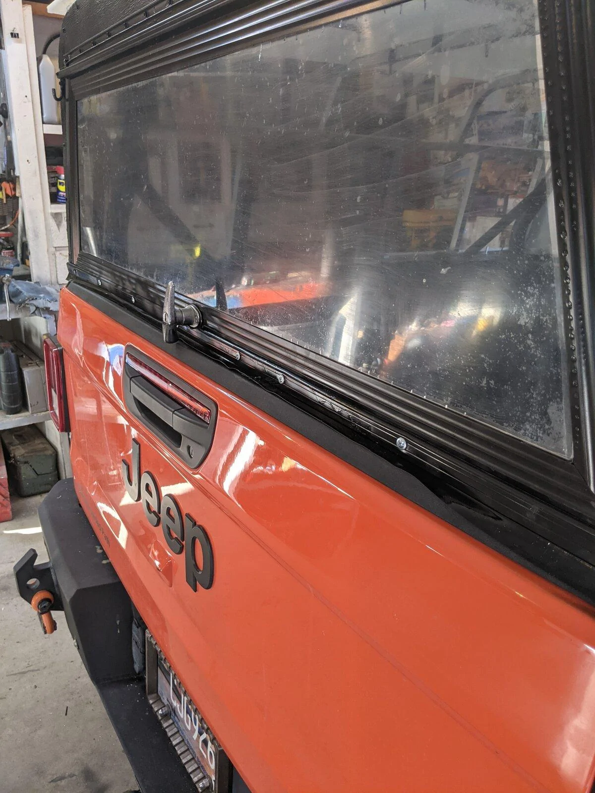 Jeep Gladiator Operation  "Cheap topper": Warning... this is in process... PXL_20210616_013327981