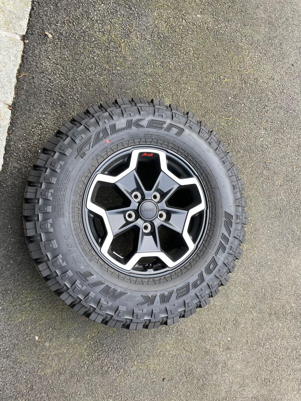 Jeep Gladiator Black Rubicon wheels and Falken Wildpeak MT tires GladiatorWheels - 1