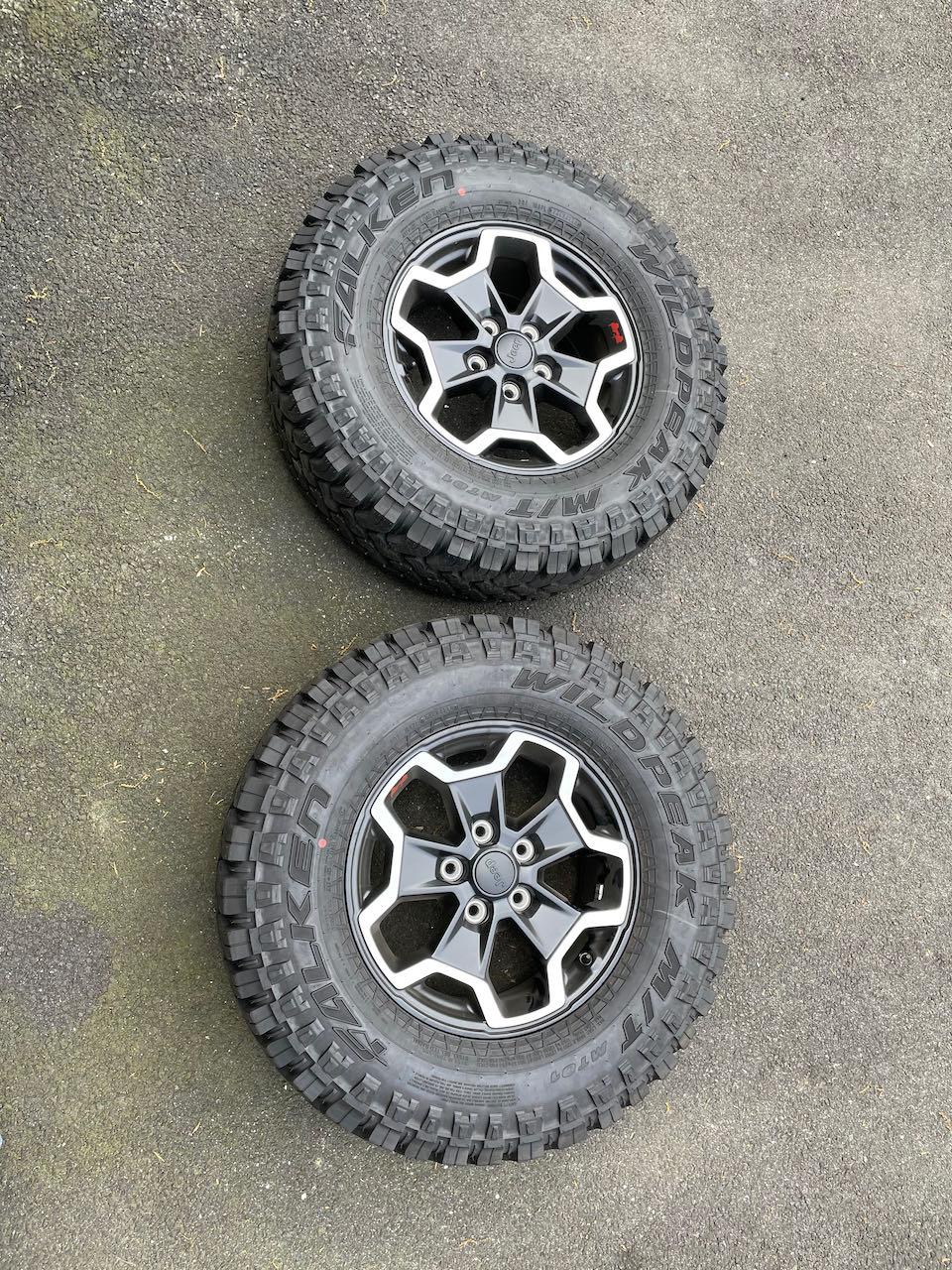 Jeep Gladiator Black Rubicon wheels and Falken Wildpeak MT tires GladiatorWheels - 2