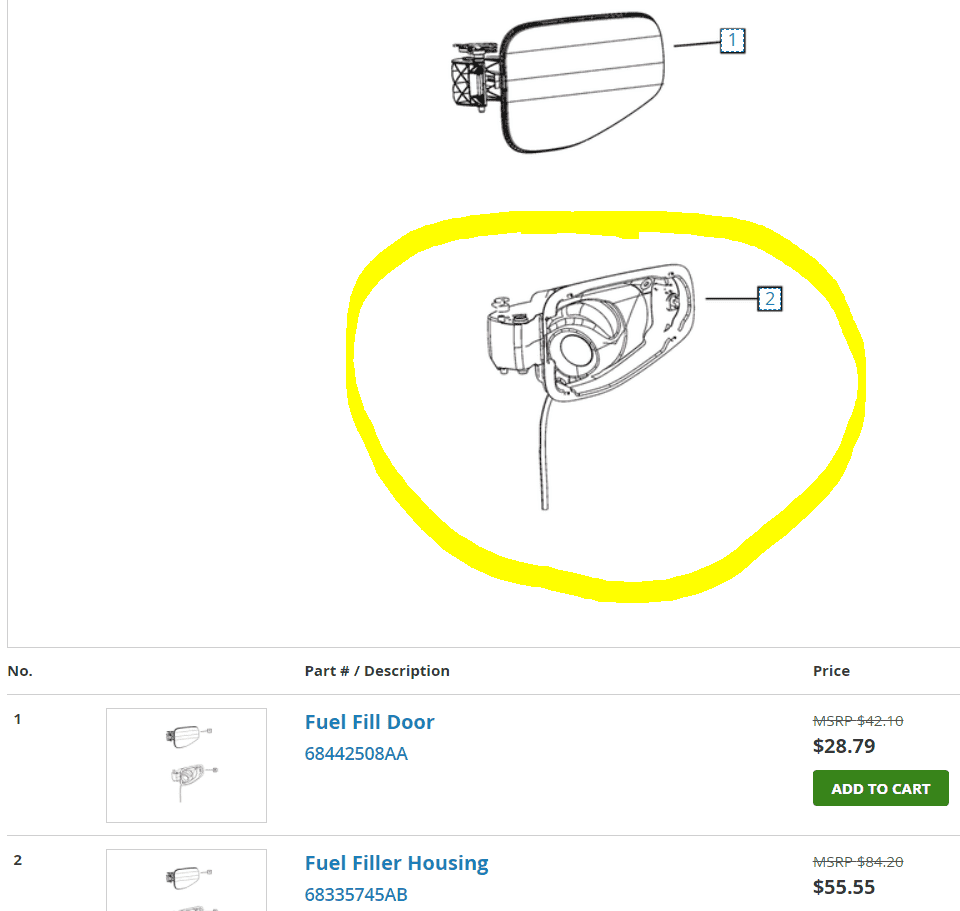 Jeep Gladiator Removing "Fuel Filler Housing" 1623853225789