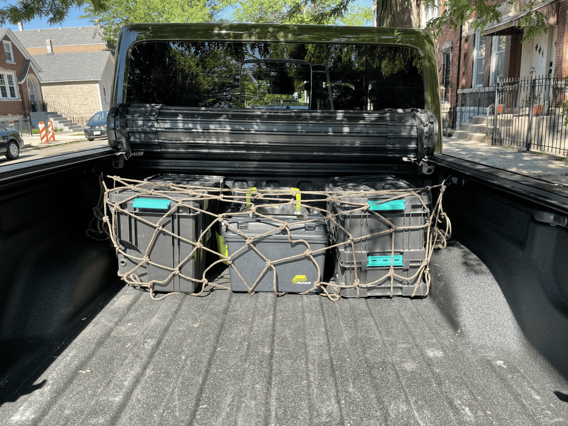 Jeep Gladiator Single rope cargo net IMG_5851