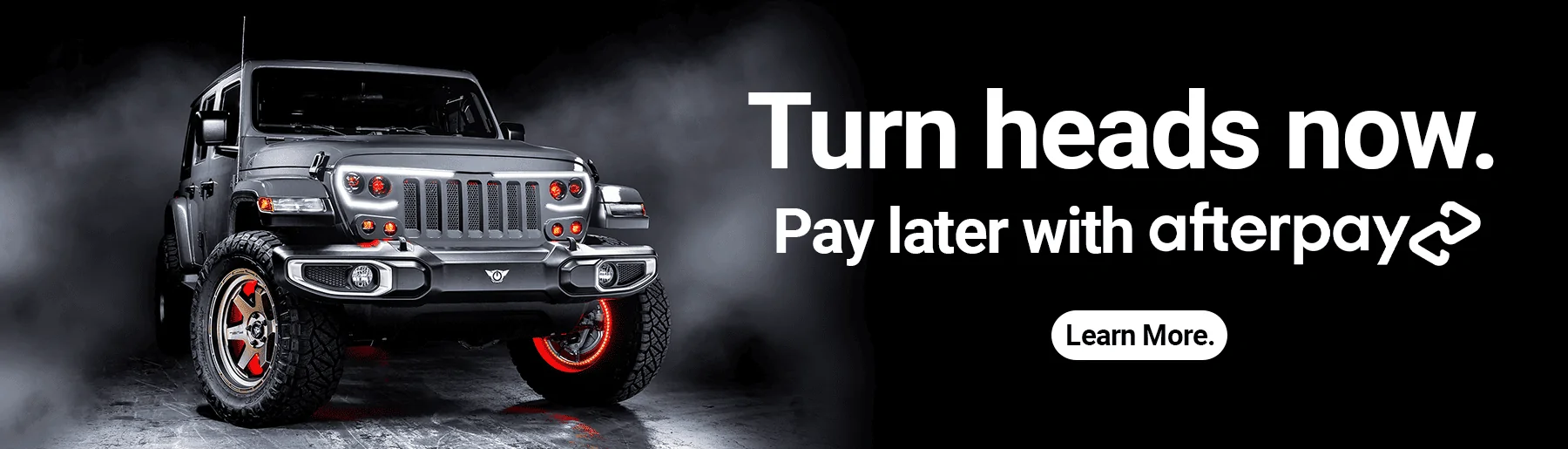 Jeep Gladiator NEW: Installments with Afterpay on OracleLights.com! afterpay_scrolling banner