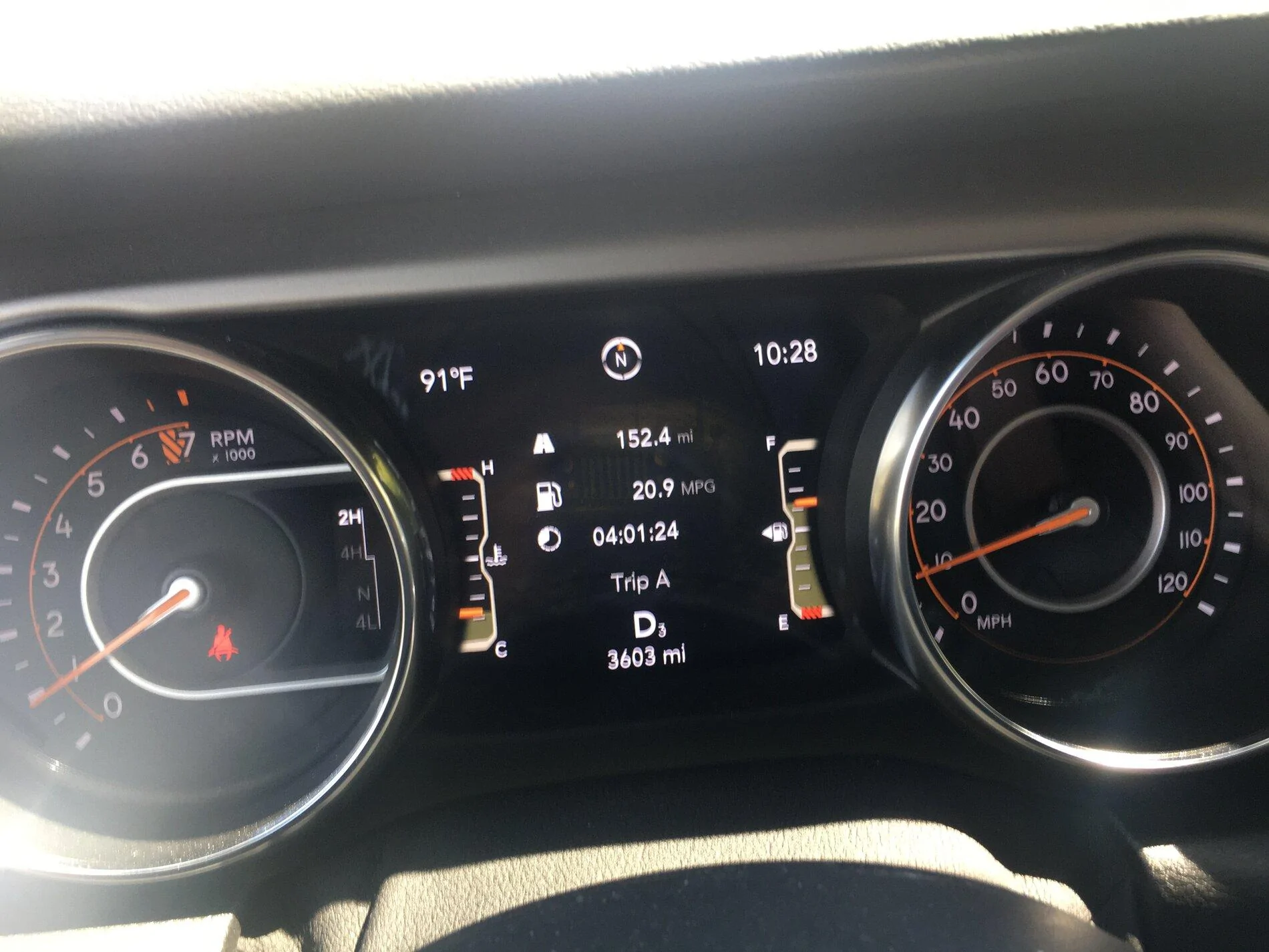 Jeep Gladiator Gasser real world fuel economy at hom