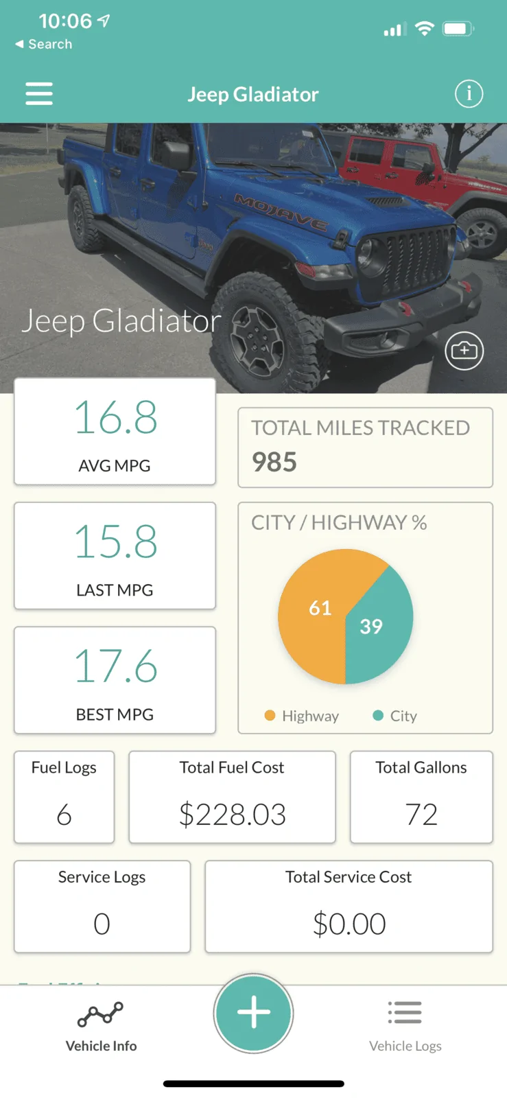 Jeep Gladiator Better gas mileage than expected?? 7A708407-365A-4029-B3C7-214920C529C2