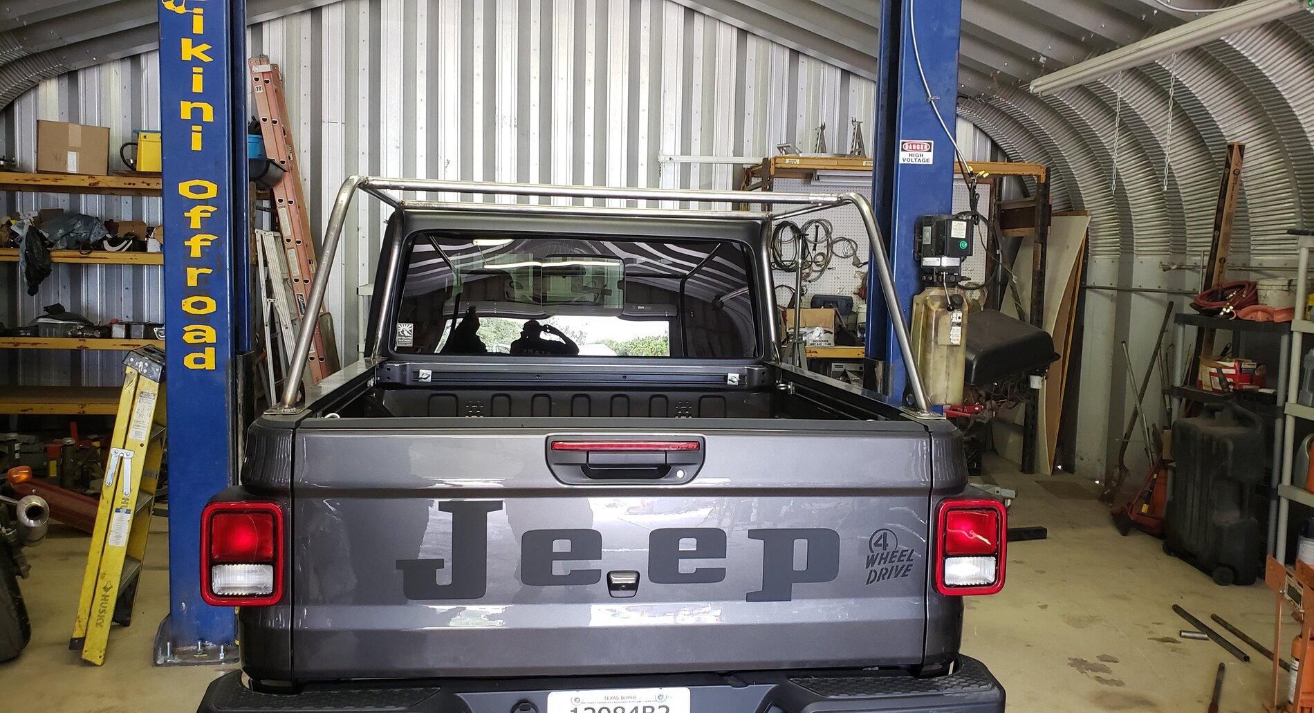 Jeep Gladiator Our own simple design bed rack 20210620_195618