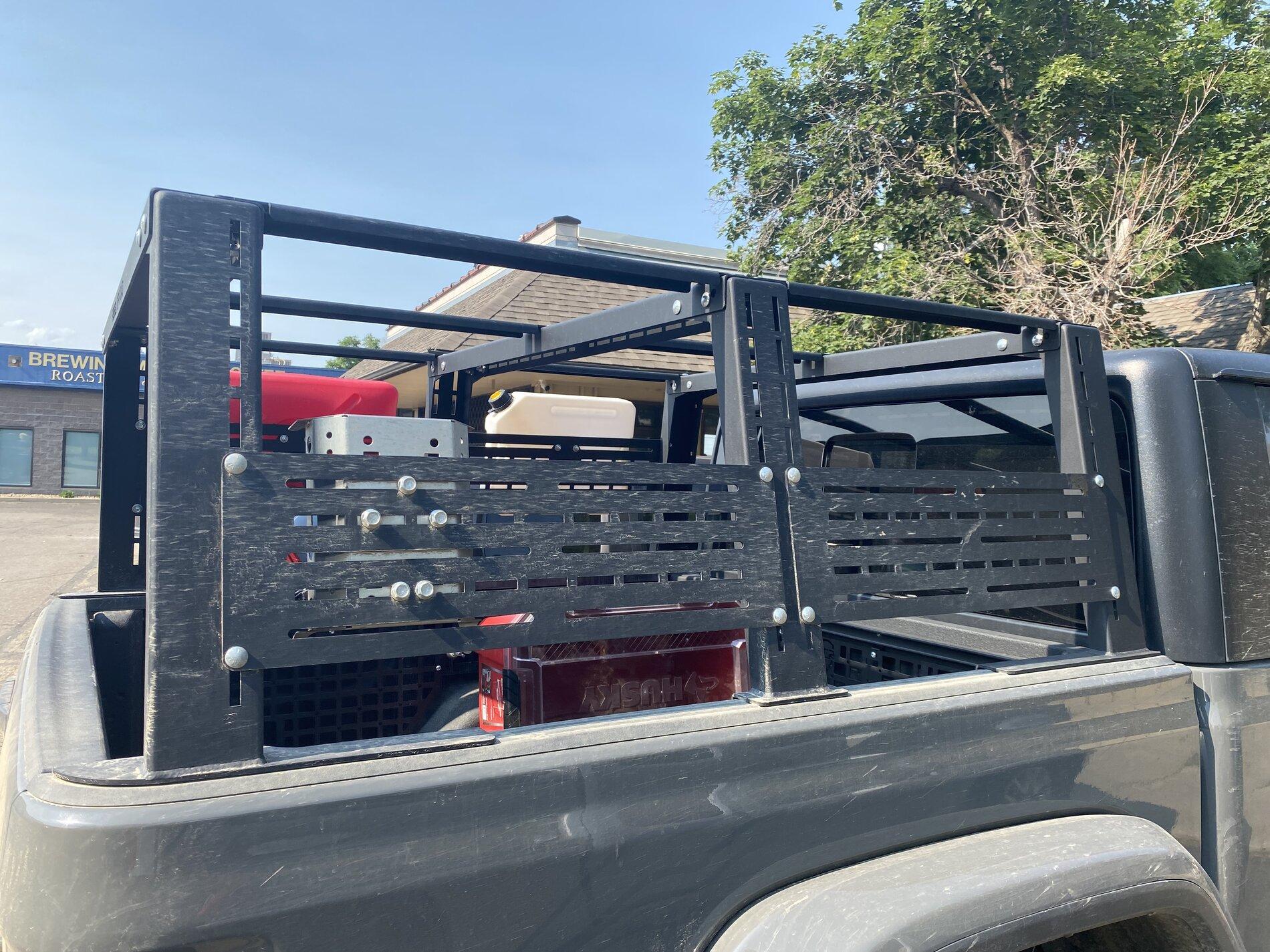 Jeep Gladiator Rebel off-road Xplor bed rack full height 4CE36376-663E-4D2B-99F6-D4A93D0ECD47