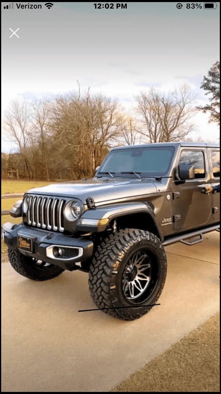 Jeep Gladiator 22 inch wheels and tires! 8B088840-12A4-45A3-9DC4-BB908235FF26
