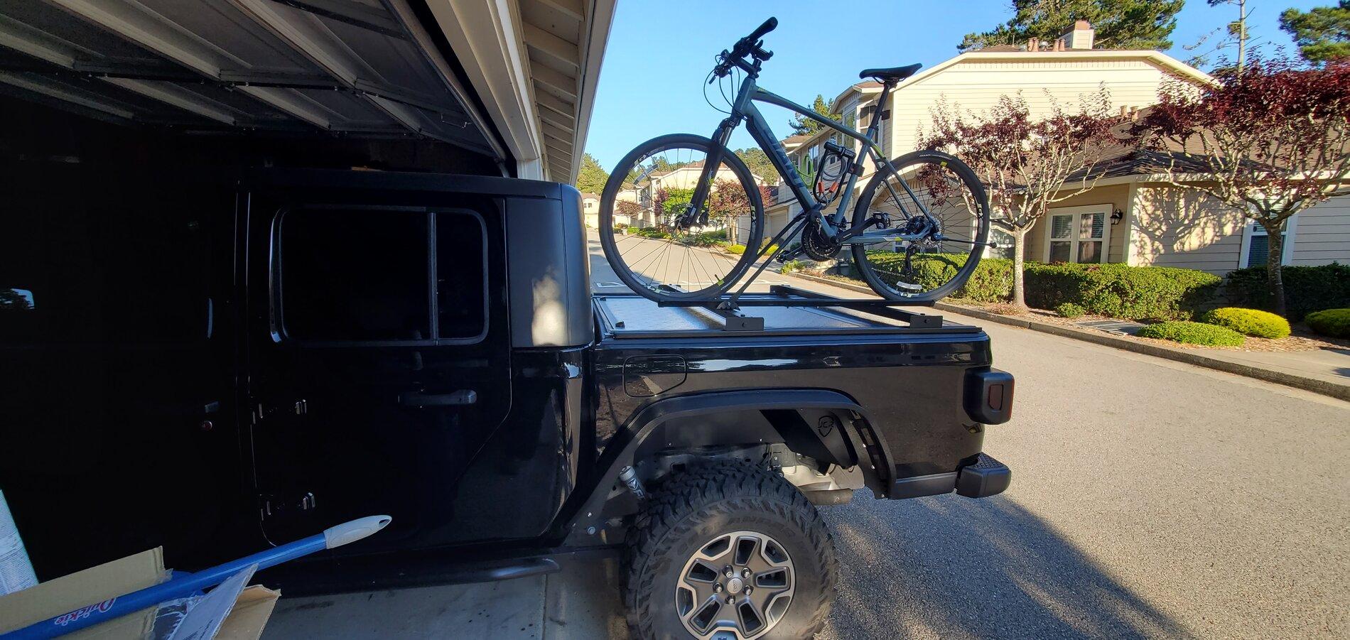 Jeep Gladiator Mountain Bikes - How are you guys carrying them?? 20210621_190354