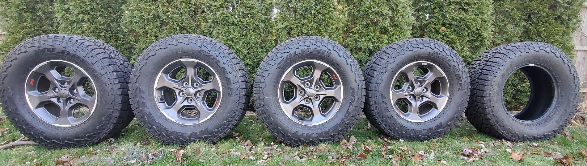 Jeep Gladiator Like New JTR Rubicon takeoff wheels/tires/tpms 1k 20201213_121310