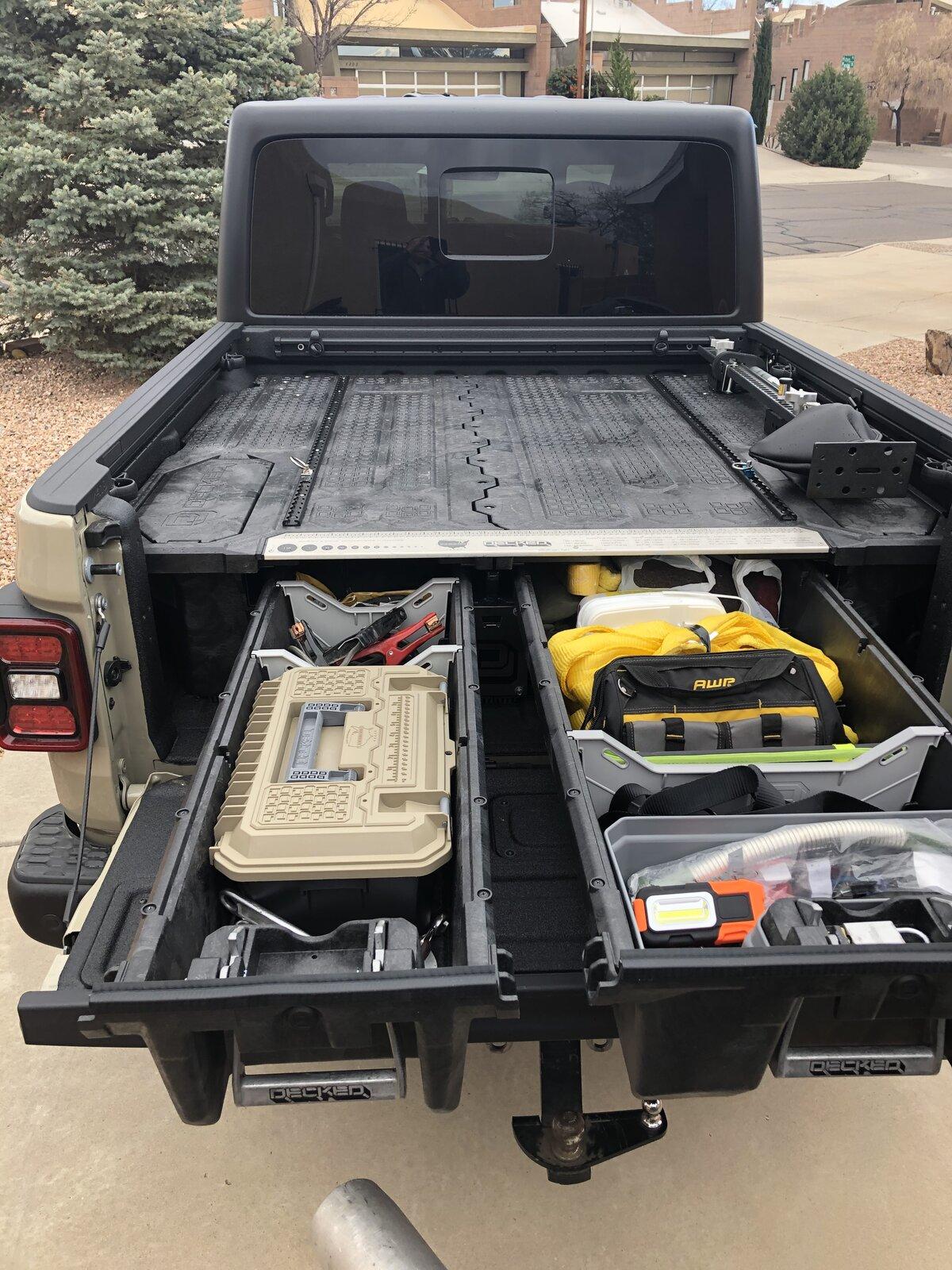 Jeep Gladiator Decked truck bed. Has anyone got one and how do you like it? 2BA20A66-4579-4FEF-A9BB-576788A3546E
