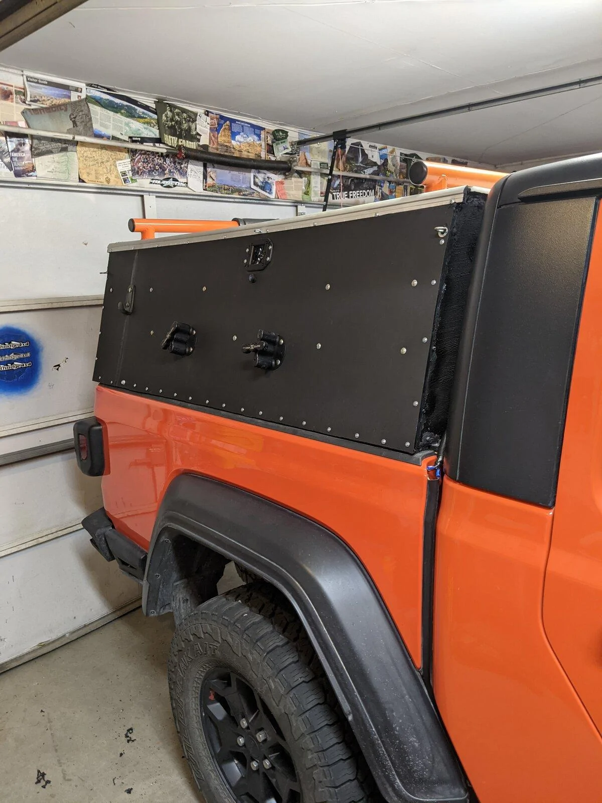 Jeep Gladiator Operation  "Cheap topper": Warning... this is in process... PXL_20210626_183129597