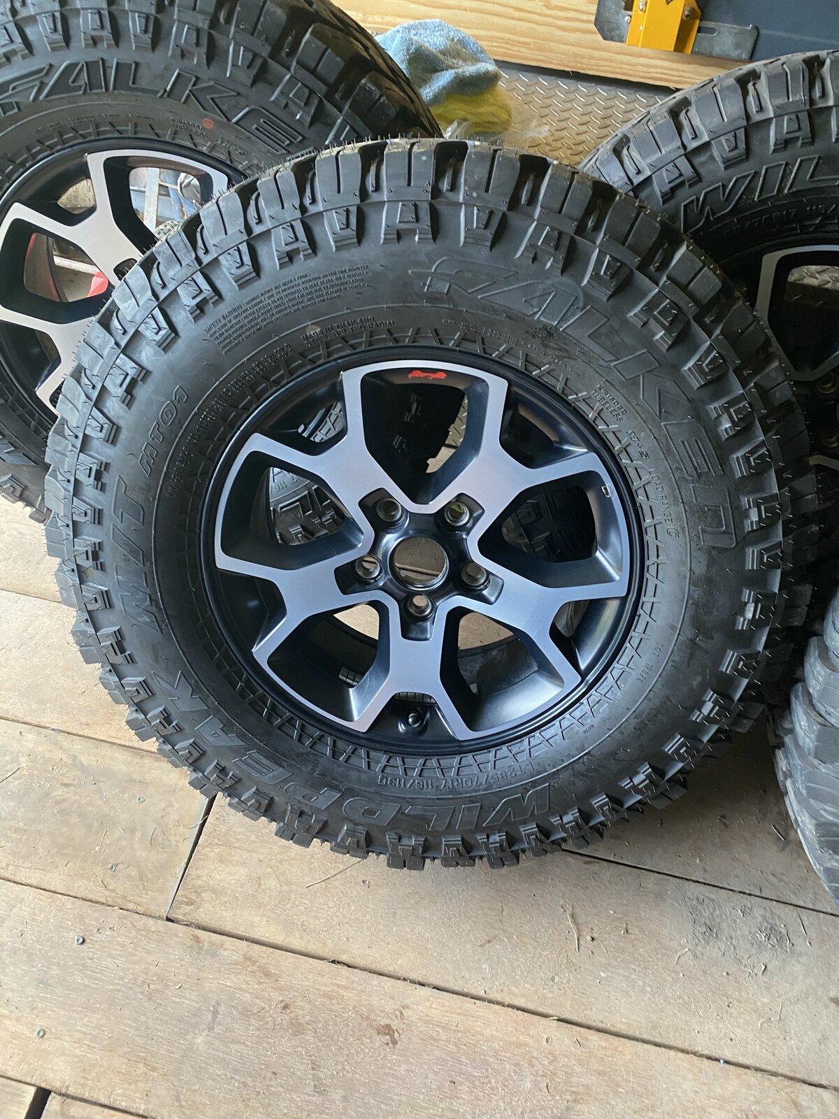 Jeep Gladiator 5 Rubicon Rims on Falken Wildpeak MT 00FF1292-2E5B-49FA-A21A-C06BBF835671