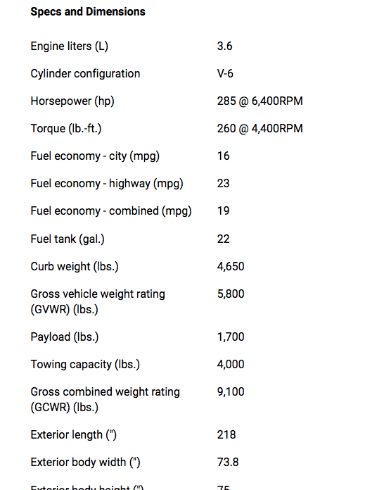 Jeep Gladiator Payload Questions Screen Shot 2021-06-27 at 11.06.28 AM