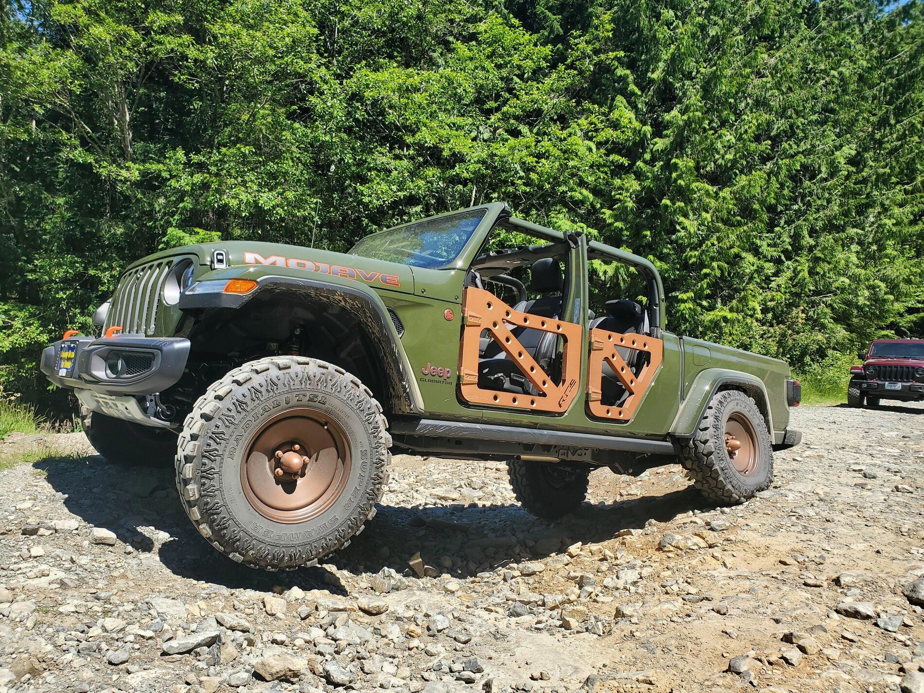 Jeep Gladiator Tube door recommendations 20210625_123644