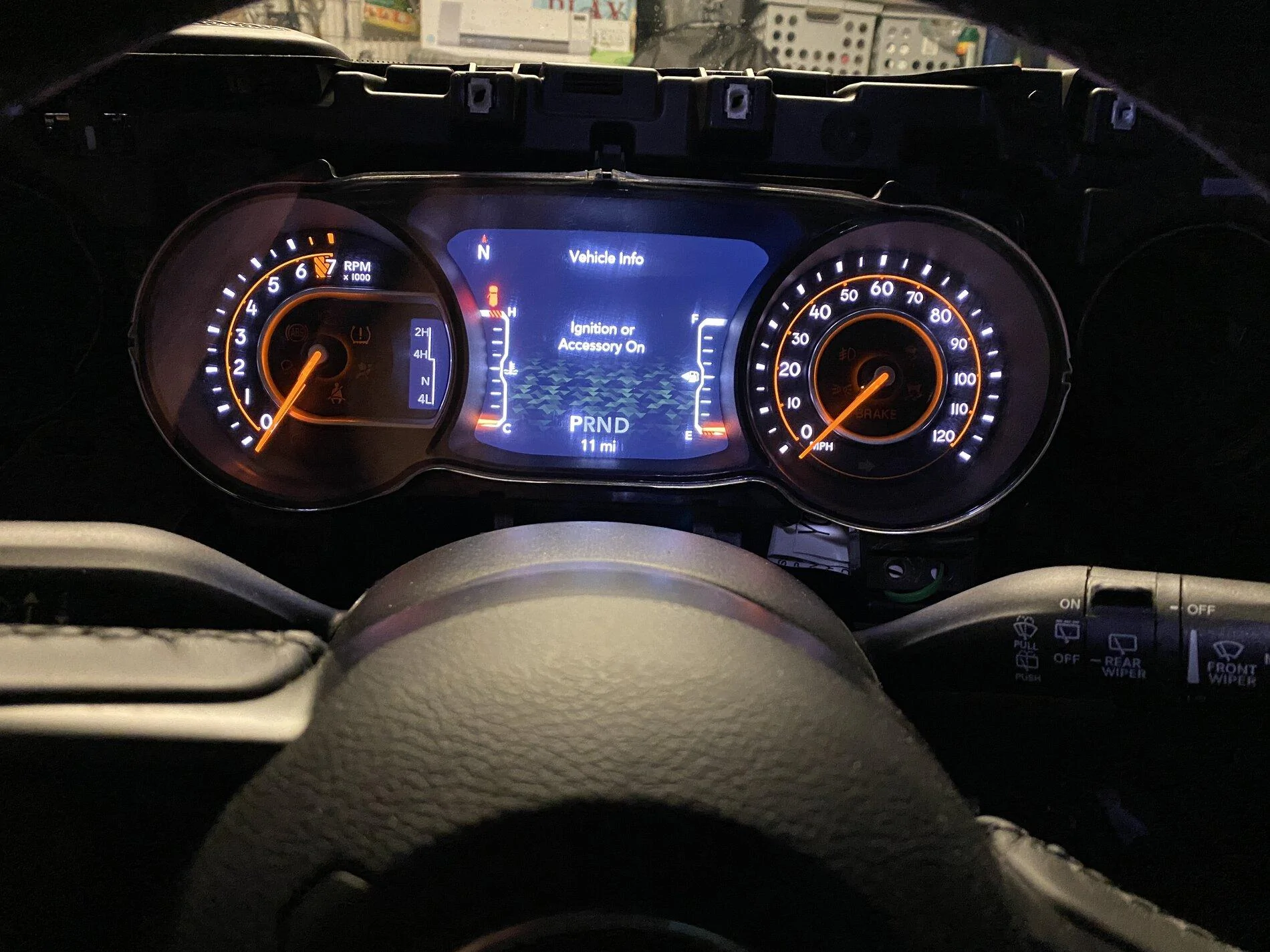 Jeep Gladiator 7” Digital Gauge Cluster Speedometer upgrade for Sport JT IMG_4349