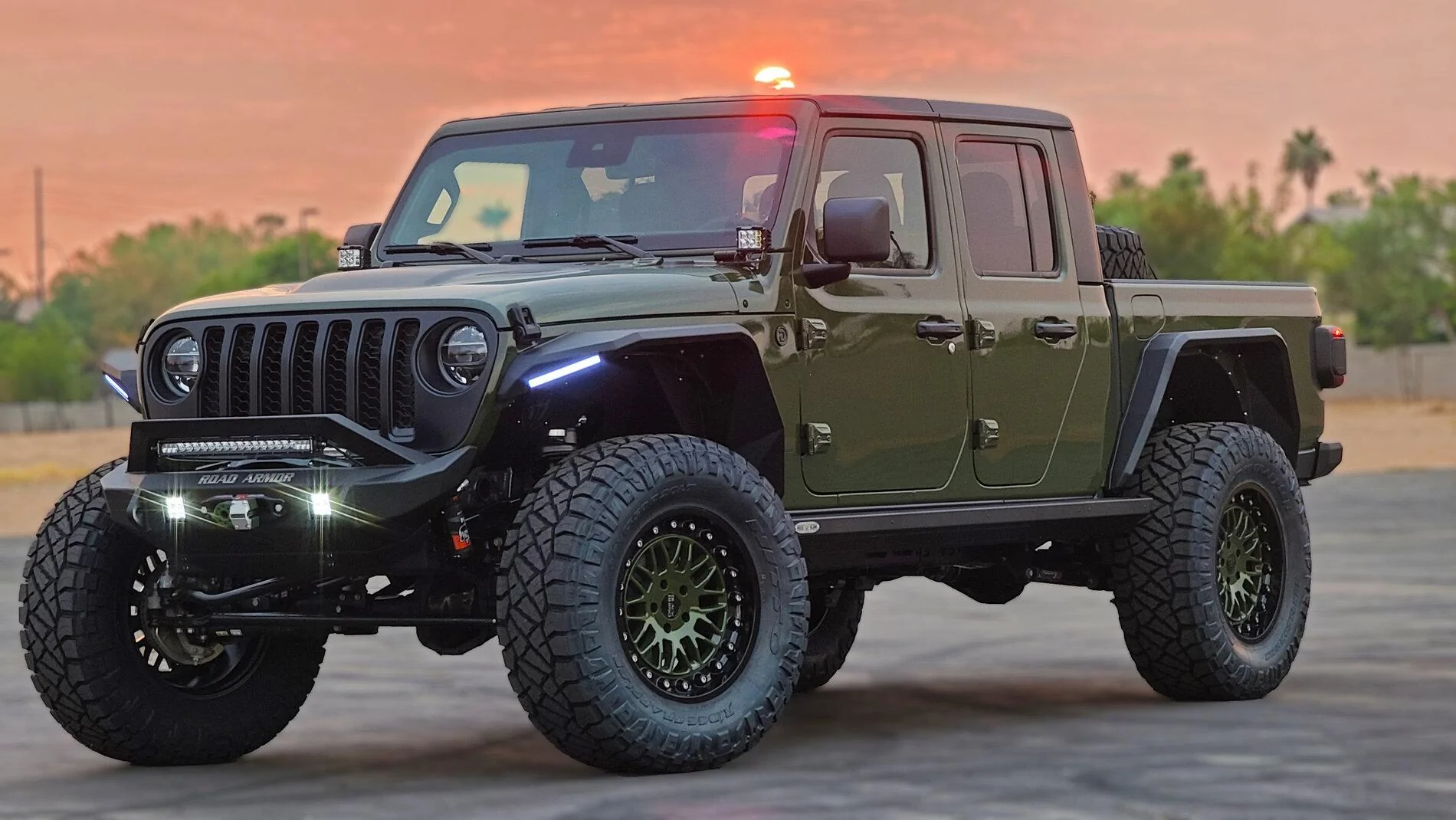 Jeep Gladiator DOR - Sarge Green Gladiator on 4.5" & 38s MarkD1