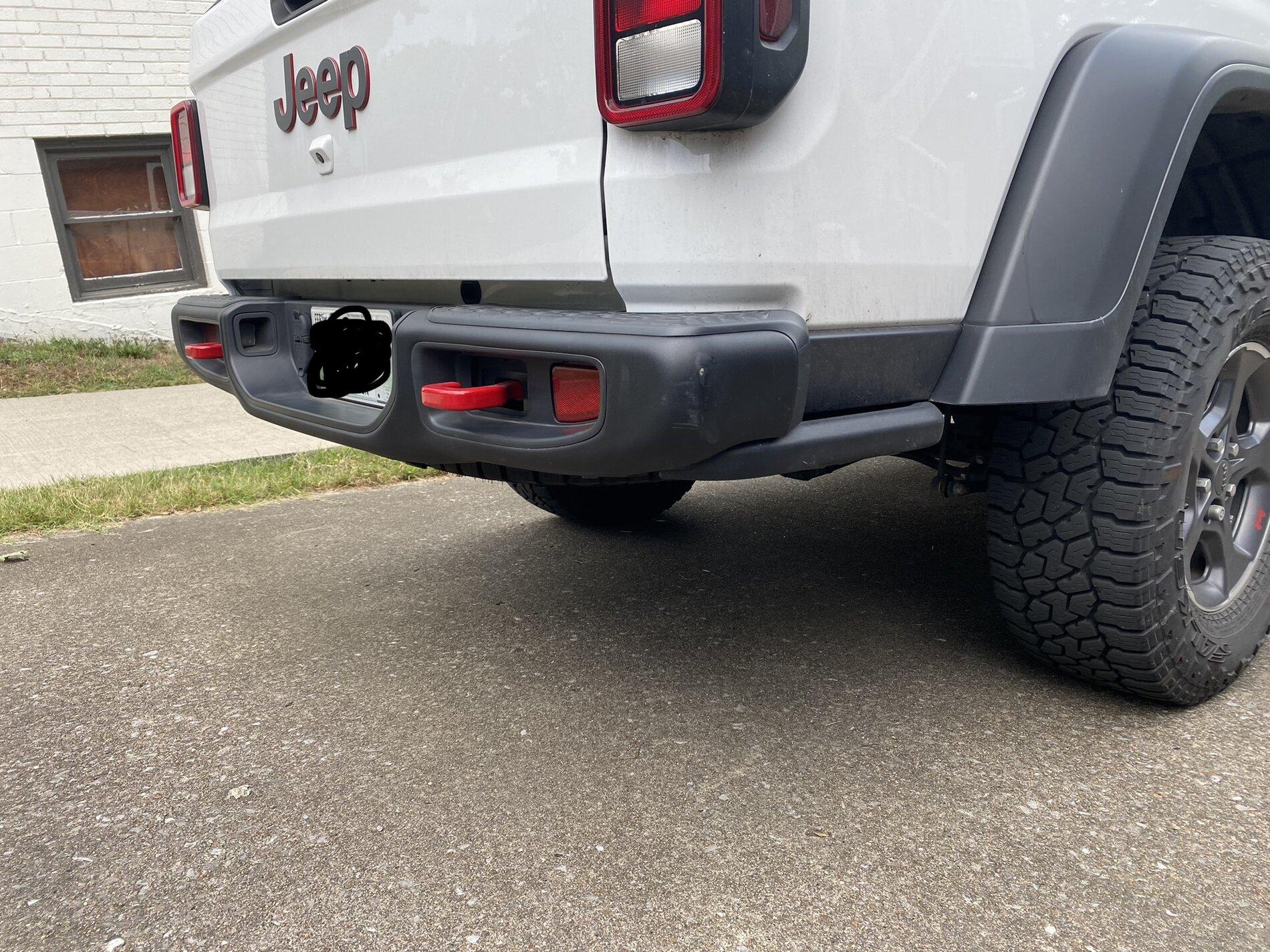 Jeep Gladiator Rubicon Steel Rear Bumper 98169C11-C71A-4062-BAA2-4AA645FD97F7