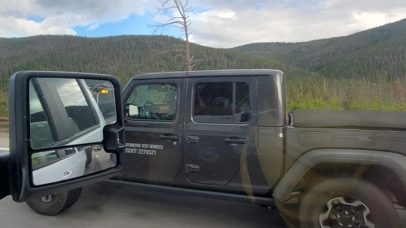 Jeep Gladiator Interesting fleet of JT test mules in Colorado mountains 6-28-21 PIX ATTACHED 20210628_182540