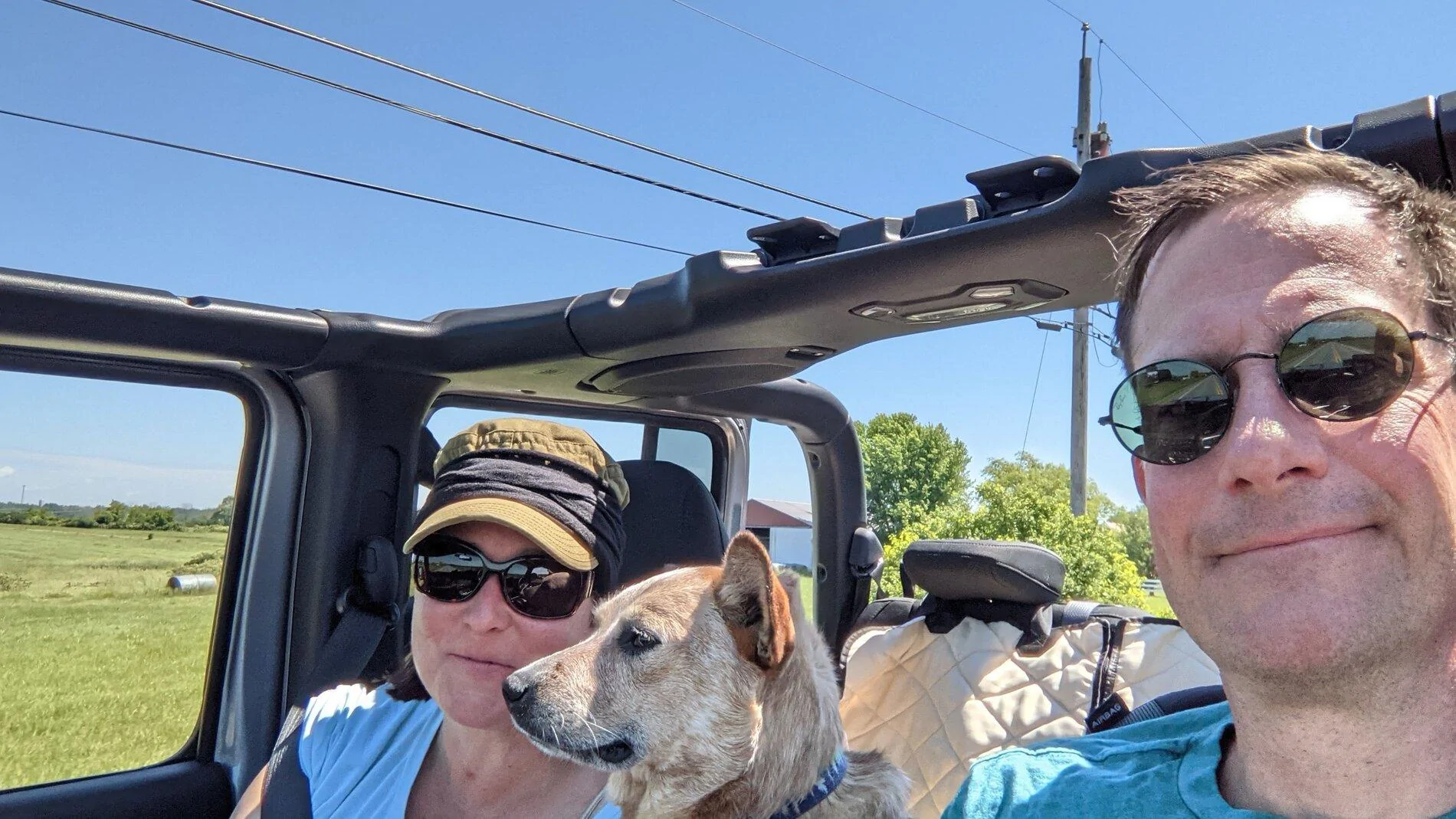 Jeep Gladiator Show me your furry Co-Pilots. PXL_20210619_152031394