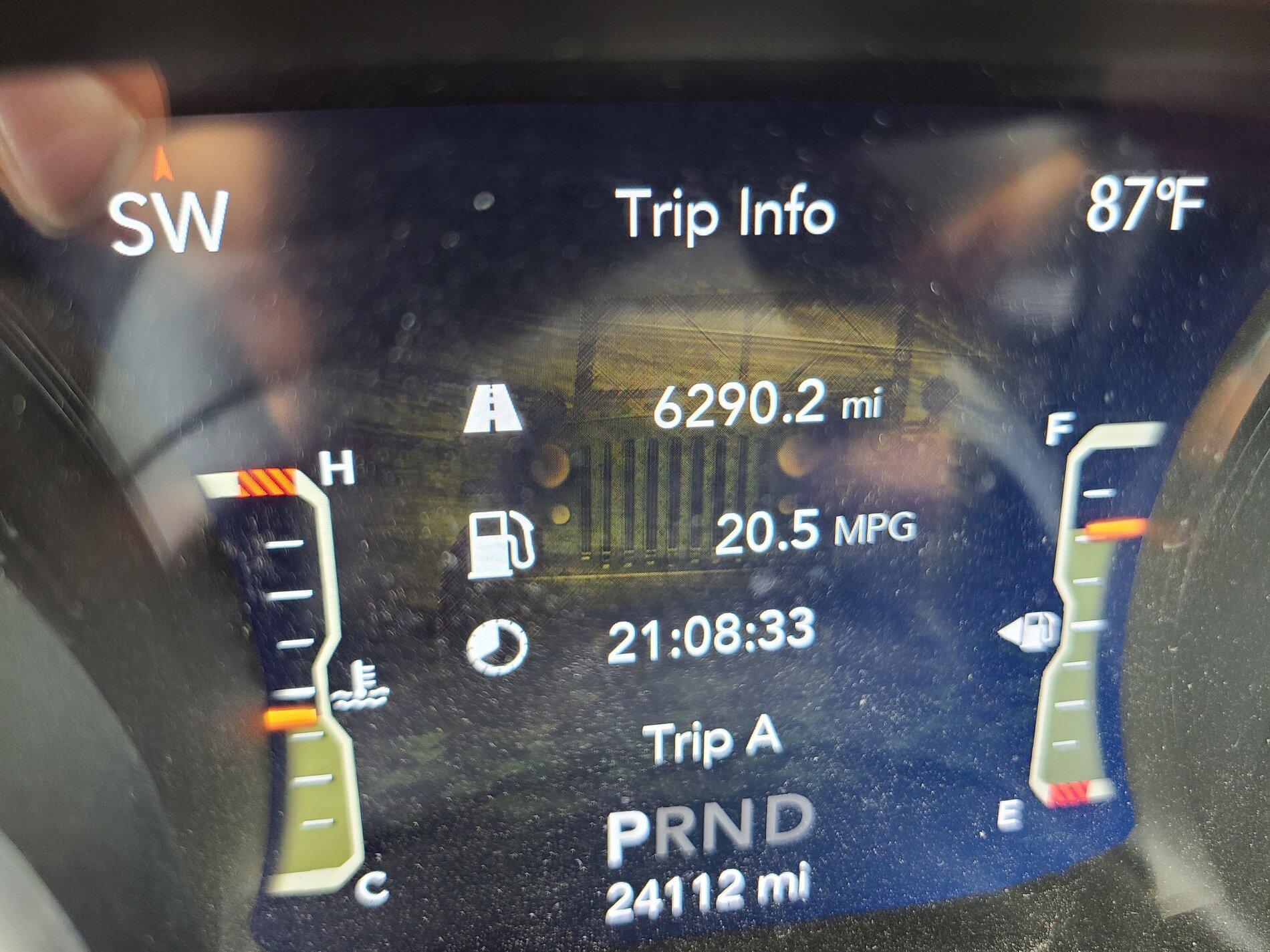 Jeep Gladiator Real world MPG, what are you getting in your Diesel? 20210627_171320