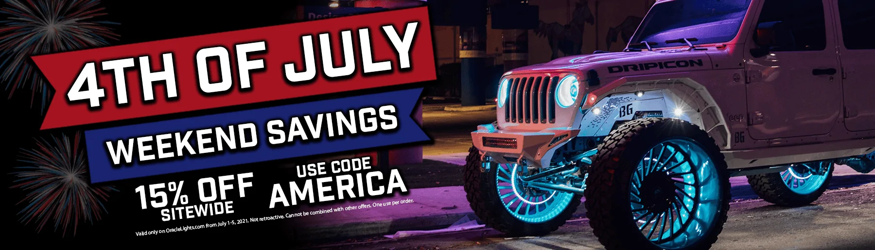 Jeep Gladiator ?? 15% off | Fourth of July Sale | ORACLE Lighting fourthofjuly2021_forum