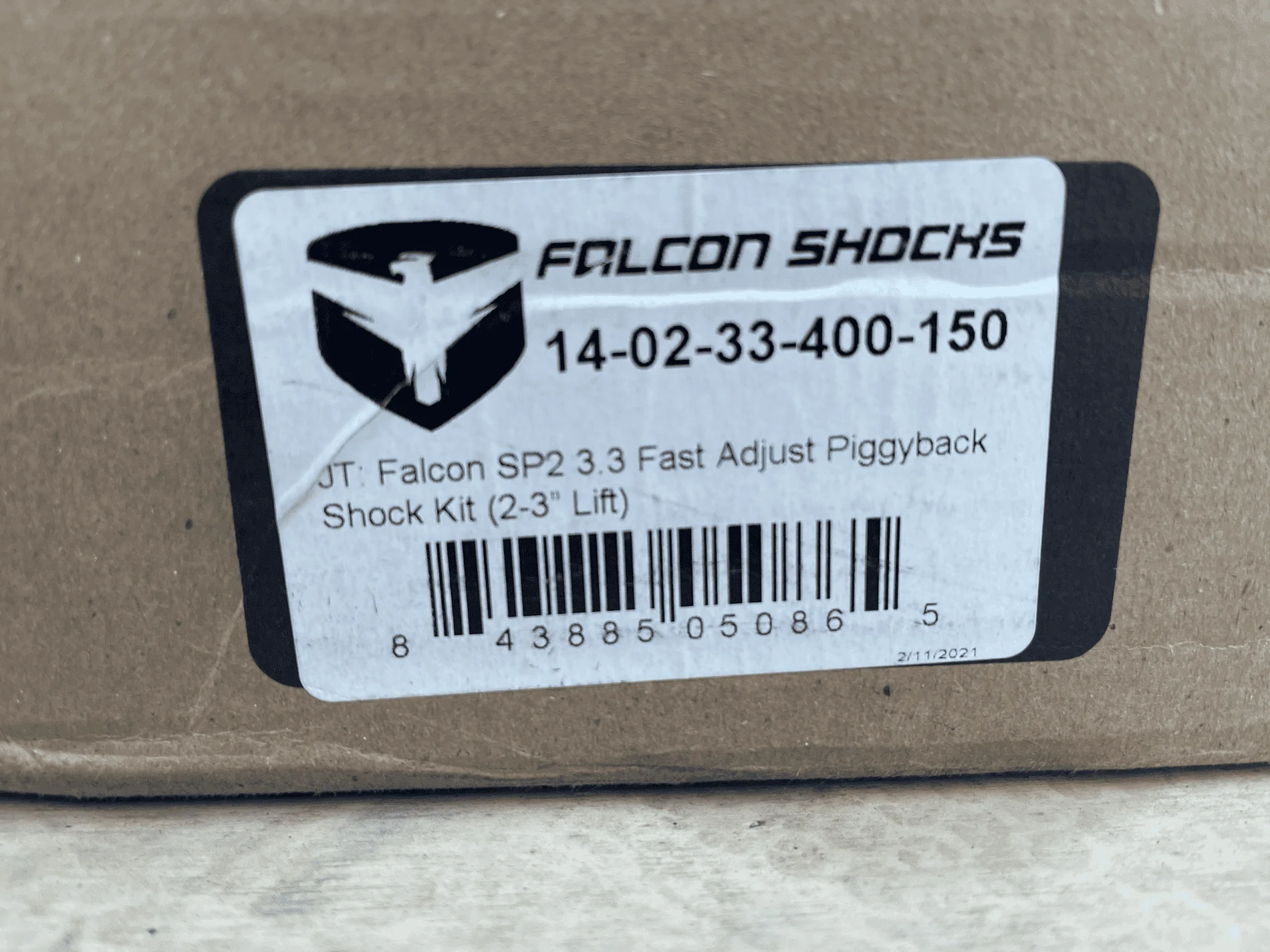 Jeep Gladiator New Falcon SP2 3.3 Fast Adjust Piggyback Shock Kit (2-3" Lift) tempImagerR69ID