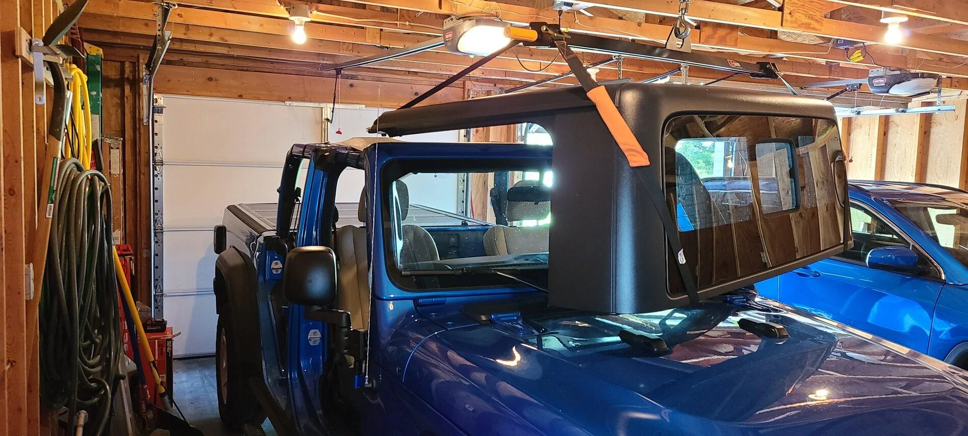 Jeep Gladiator J-Barr hard top hoist. 20210702_155842