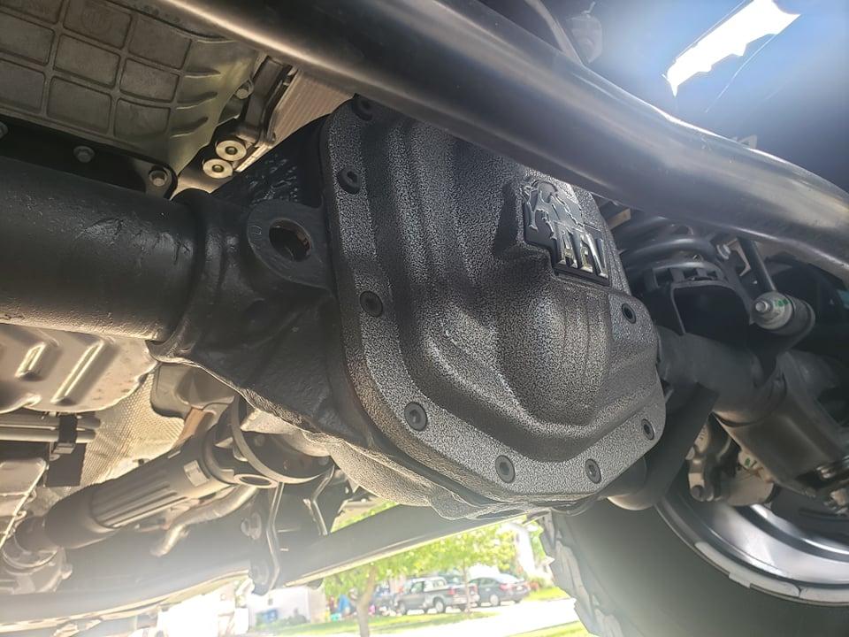 Jeep Gladiator UPDATE: DELIVERED!! Rubicon Diesel: Factory order and Modifications from AEV help with some decisions, tires, wheels, transmission, transfer case pic glad frint differential and way arm again 211112944_1763830480799686_7758202814455349946_n