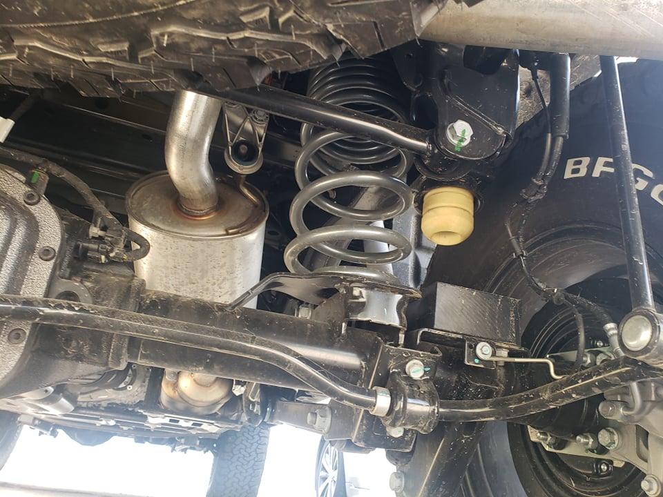 Jeep Gladiator UPDATE: DELIVERED!! Rubicon Diesel: Factory order and Modifications from AEV help with some decisions, tires, wheels, transmission, transfer case pic glad muffler 207728653_572682547449718_2784696691097298552_n