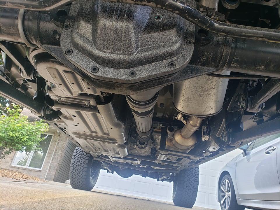 Jeep Gladiator UPDATE: DELIVERED!! Rubicon Diesel: Factory order and Modifications from AEV help with some decisions, tires, wheels, transmission, transfer case pic glad underneath 211846180_824936061476118_4417710507684166950_n