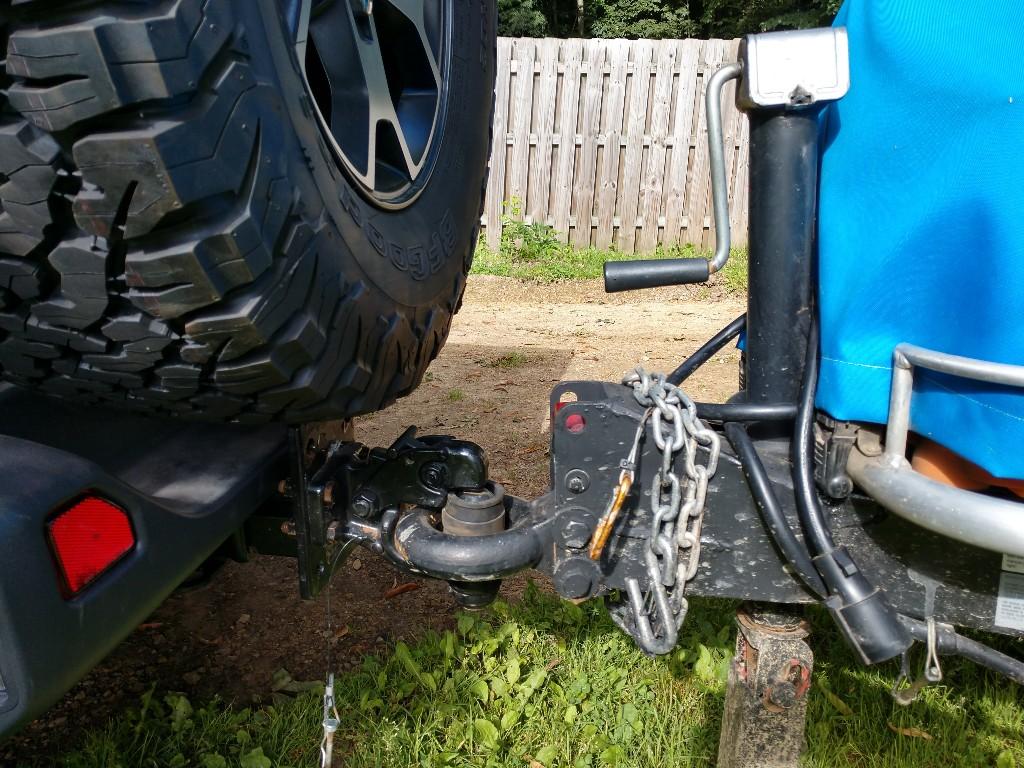 Jeep Gladiator Picked up a new Scout Trailer Need offroad hitch hitch
