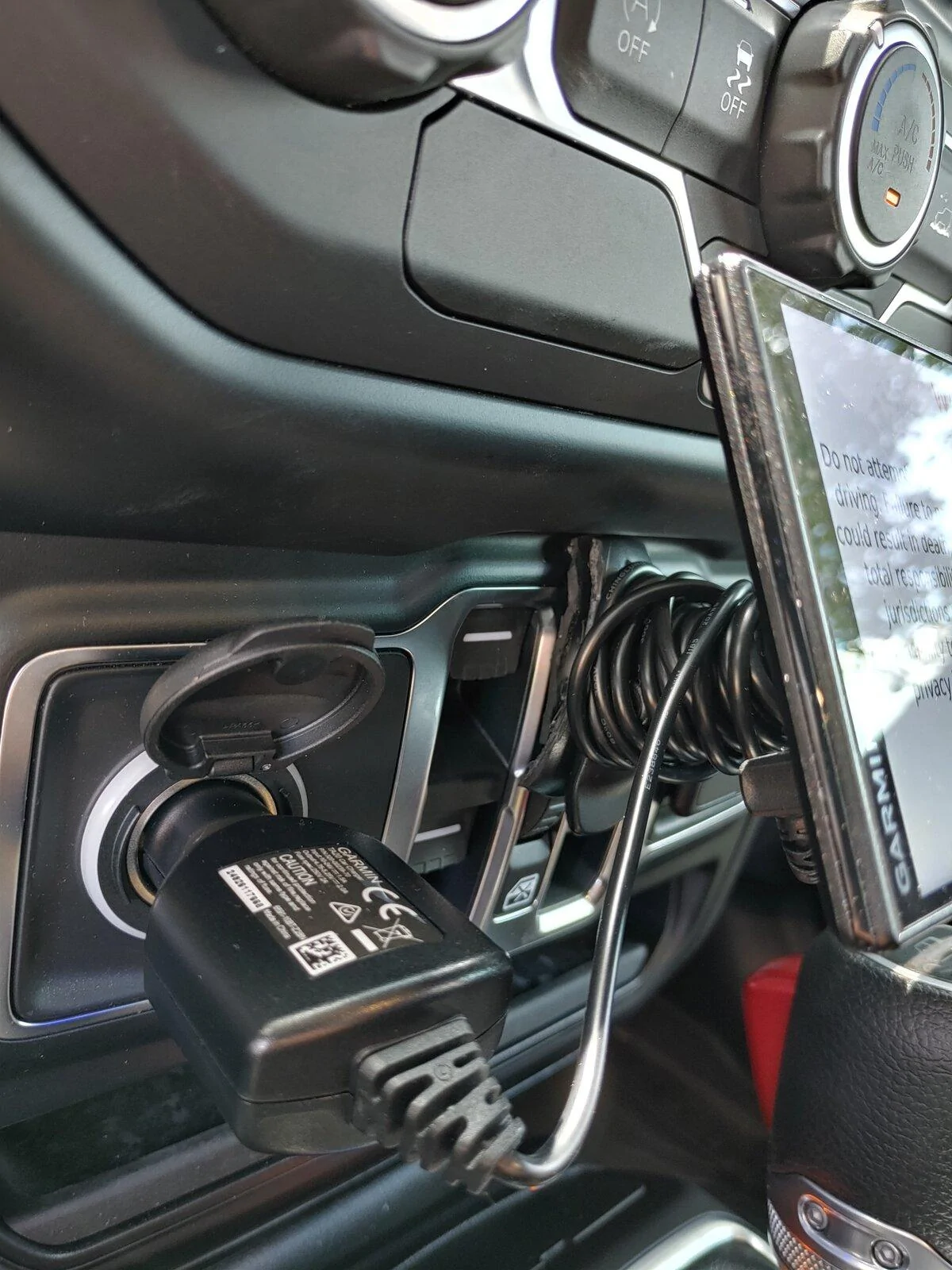 Jeep Gladiator Simple garmin gps nav system mounting as mine did not come with a nav system. 20210704_145012_HDR