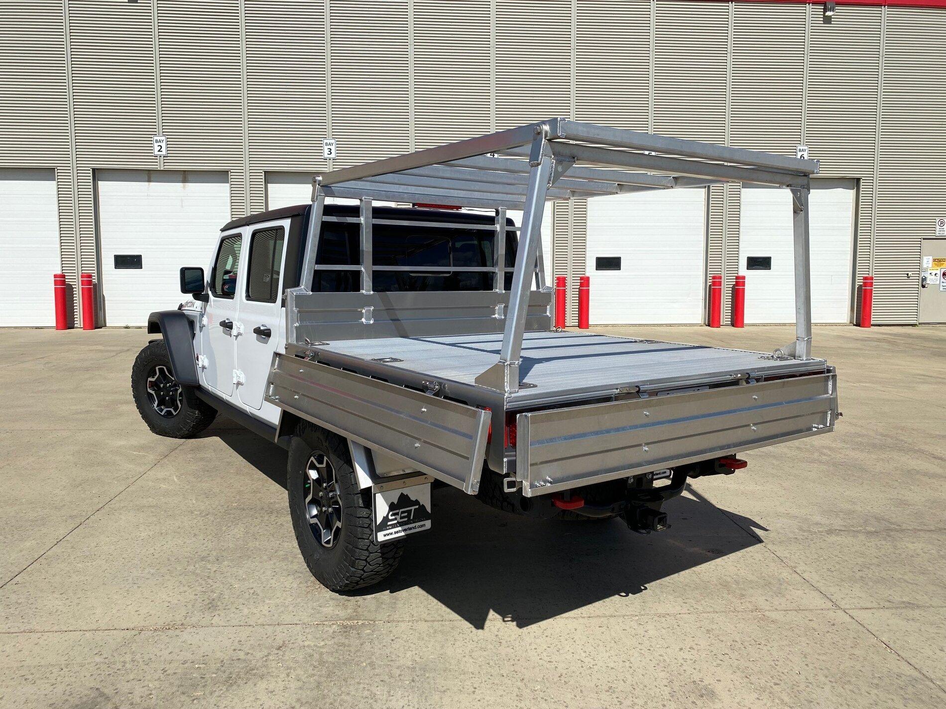 Jeep Gladiator Anyone covert over to a flatbed yet? SUMMIT EXPEDITION TRUCKS JEEP GLADIATOR SET FLATBED TRAY 7