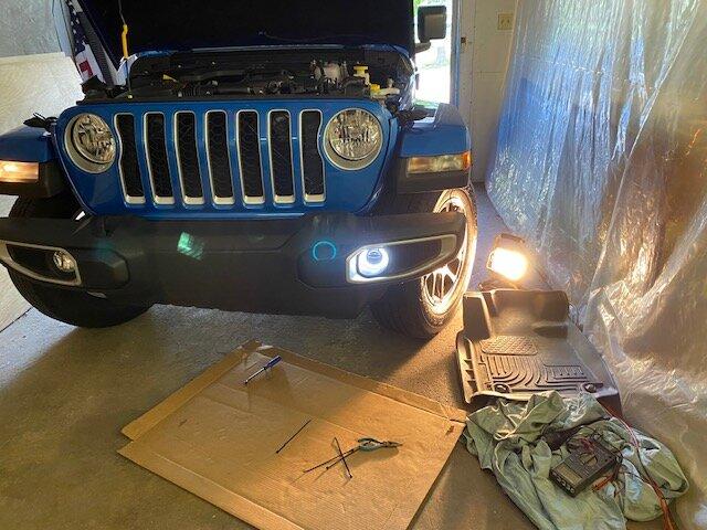 Jeep Gladiator Oracle fog lights with halo wiring question driverfo