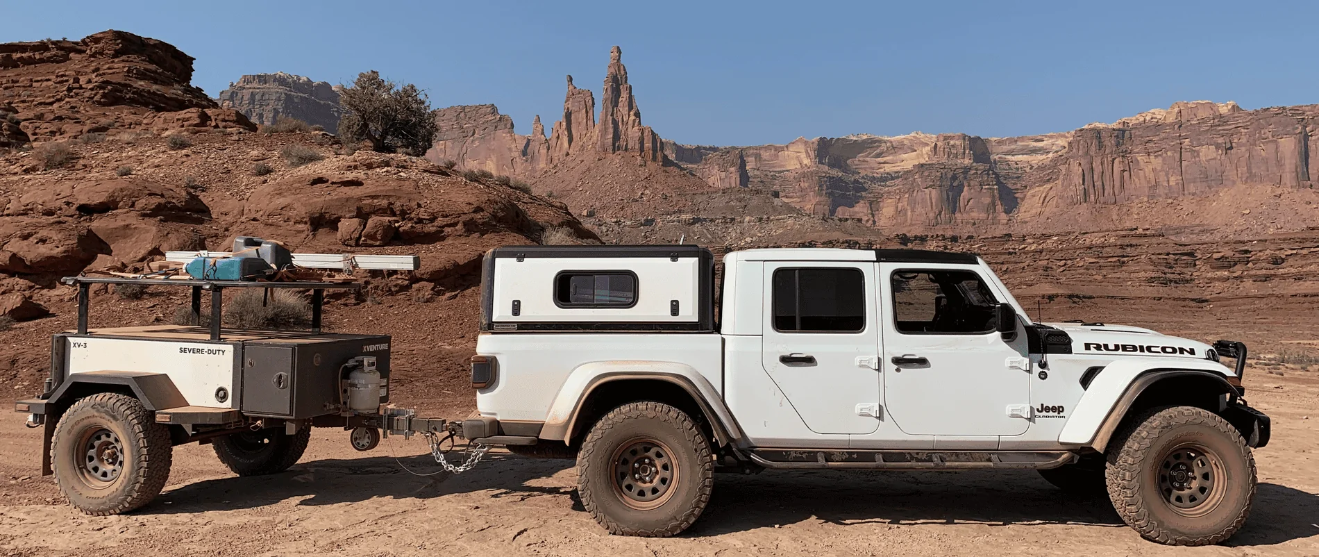 Jeep Gladiator I don't understand the advantages of a Bed Rack White Rim with trailer