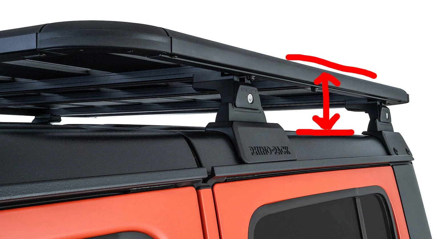 Jeep Gladiator Height increase with Rhino-Rack backbone & pioneer platform? (measurement please) rack