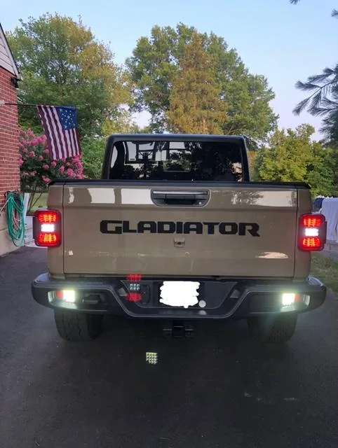 Jeep Gladiator Auxiliary LED Reverse Lights (Integrated Rear Bumper) jeeprear2