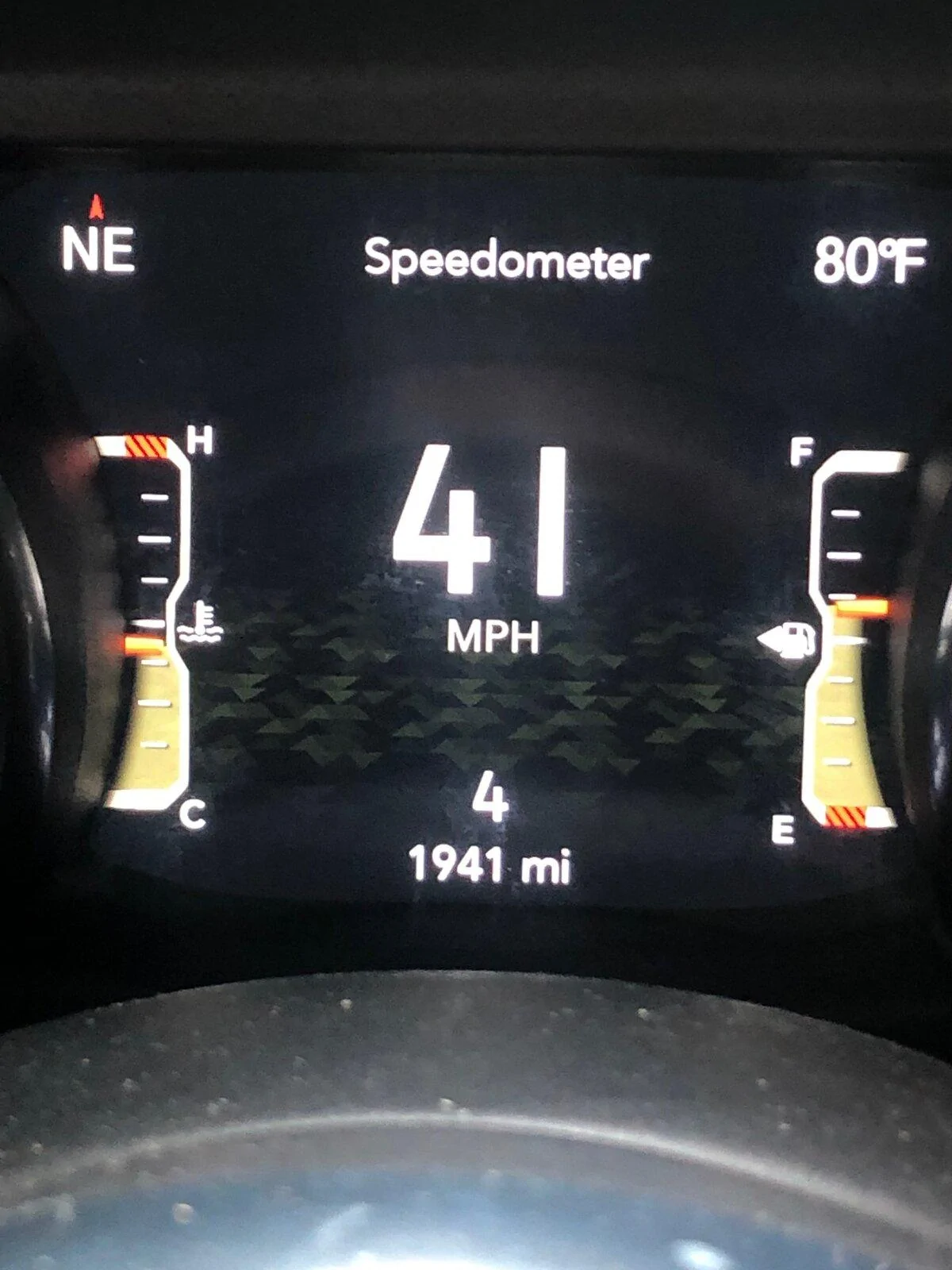 Jeep Gladiator Milestone odometer reading 1941