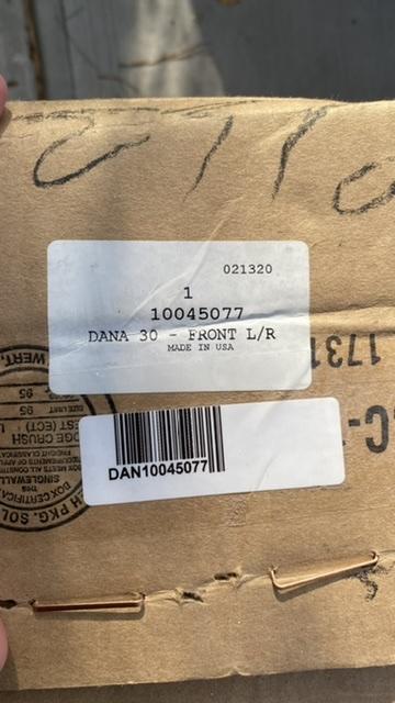 Jeep Gladiator Spicer Dana 30 Cro-Mo front shafts 10BB4AA8-19FB-4929-B83B-47F7AB0054E7