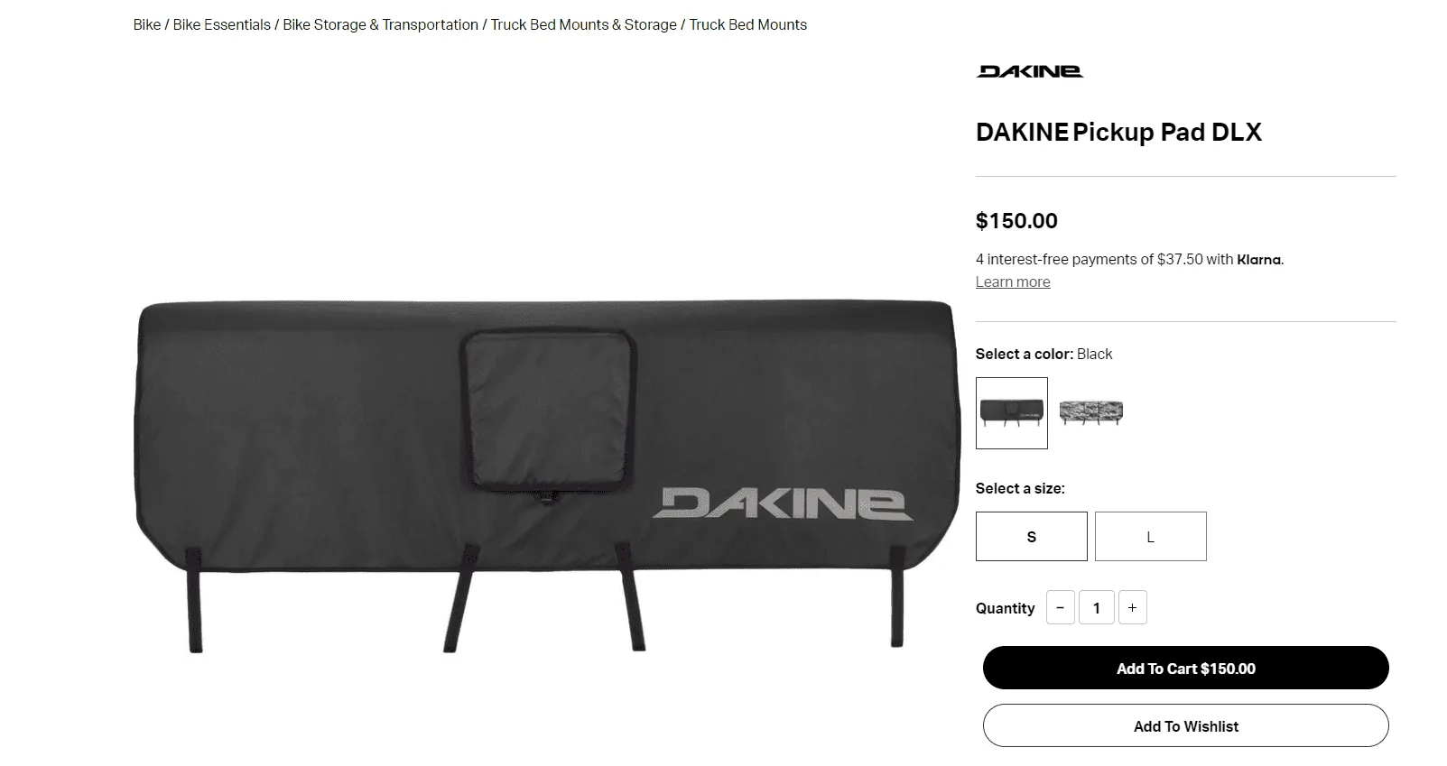 Jeep Gladiator Dakine DLX Bike Pad cover for Tailgate 1625684131047