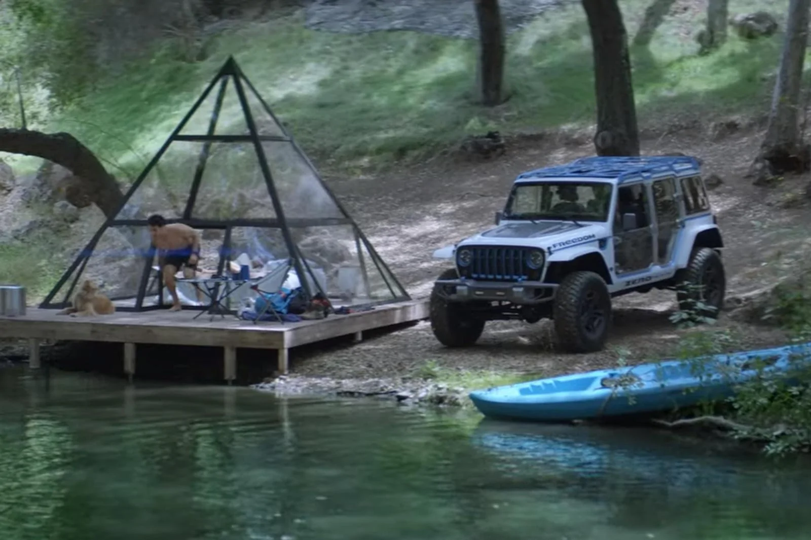 Jeep Gladiator Jeep Teases All-Electric Wrangler "Freedom" BEV ⚡️ fully-electric-jeep-wrangler-feedom-ev-bev-2-jpg