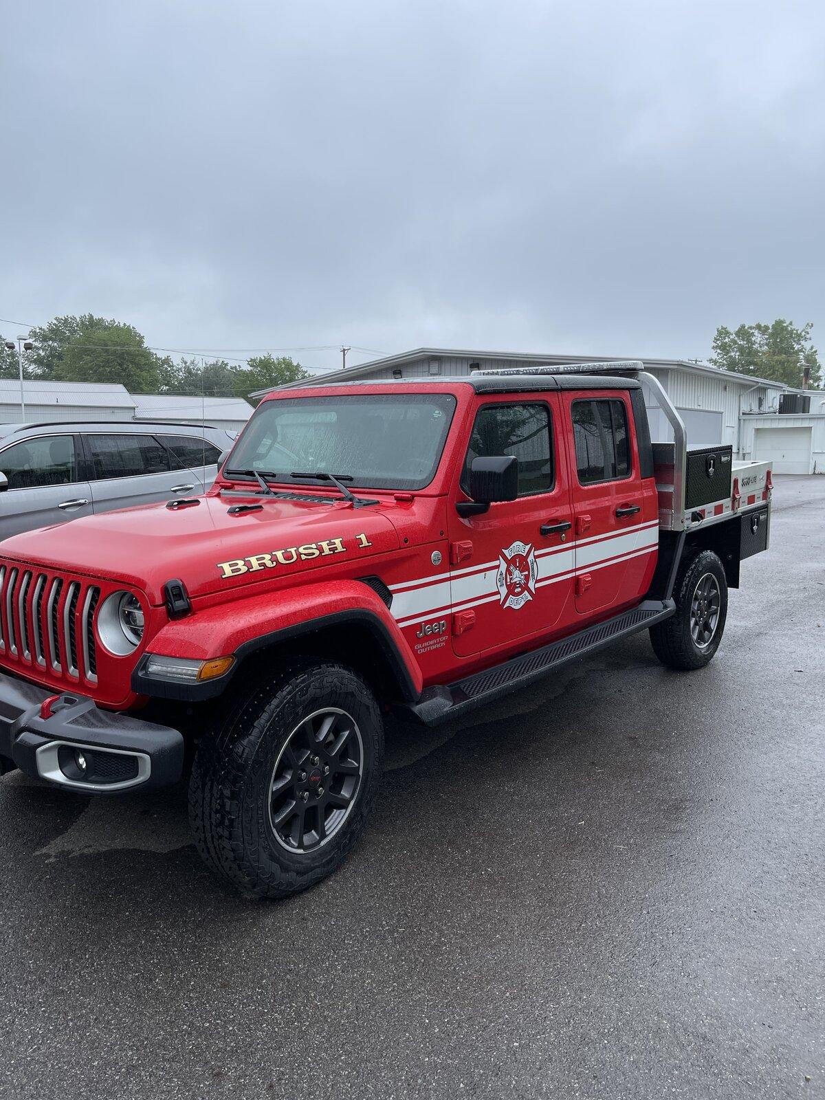 Interesting build at the dealership - Brush Firefighting Jeep