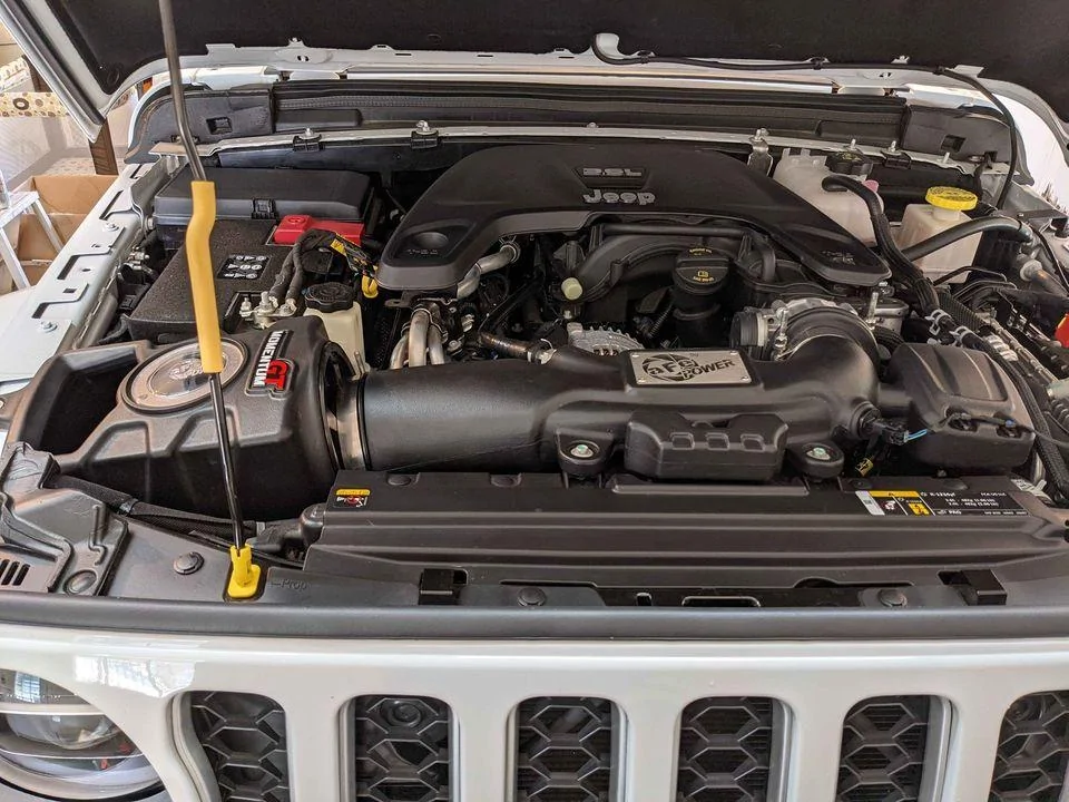 Jeep Gladiator AFE Momentum GT Cold Air Intake 2018 - 2021 Jeep Wrangler JL and Jeep Gladiator JT. afe1