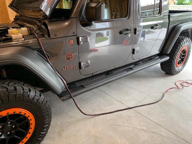 Jeep Gladiator ARB Twin w/813 Behind Rear Seat Mount install loose wire 