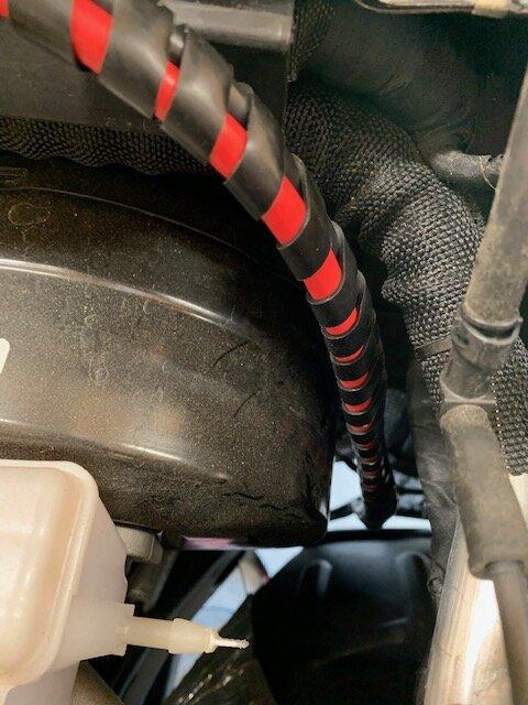 Jeep Gladiator ARB Twin w/813 Behind Rear Seat Mount install wire from under hood to frame