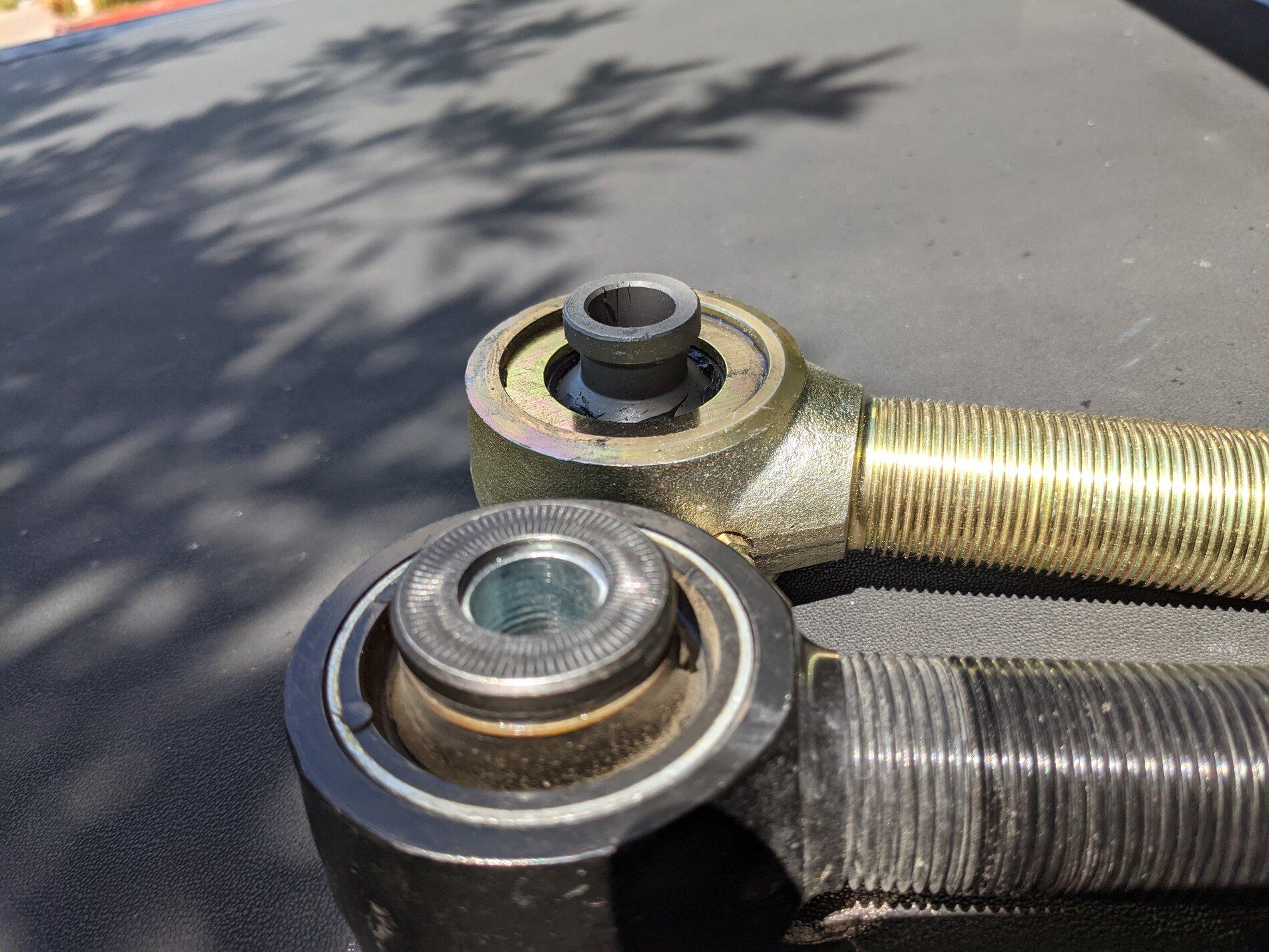 Jeep Gladiator Joints.  Stock vs Giro vs Johnny in Clayton arms. PXL_20210709_220337230